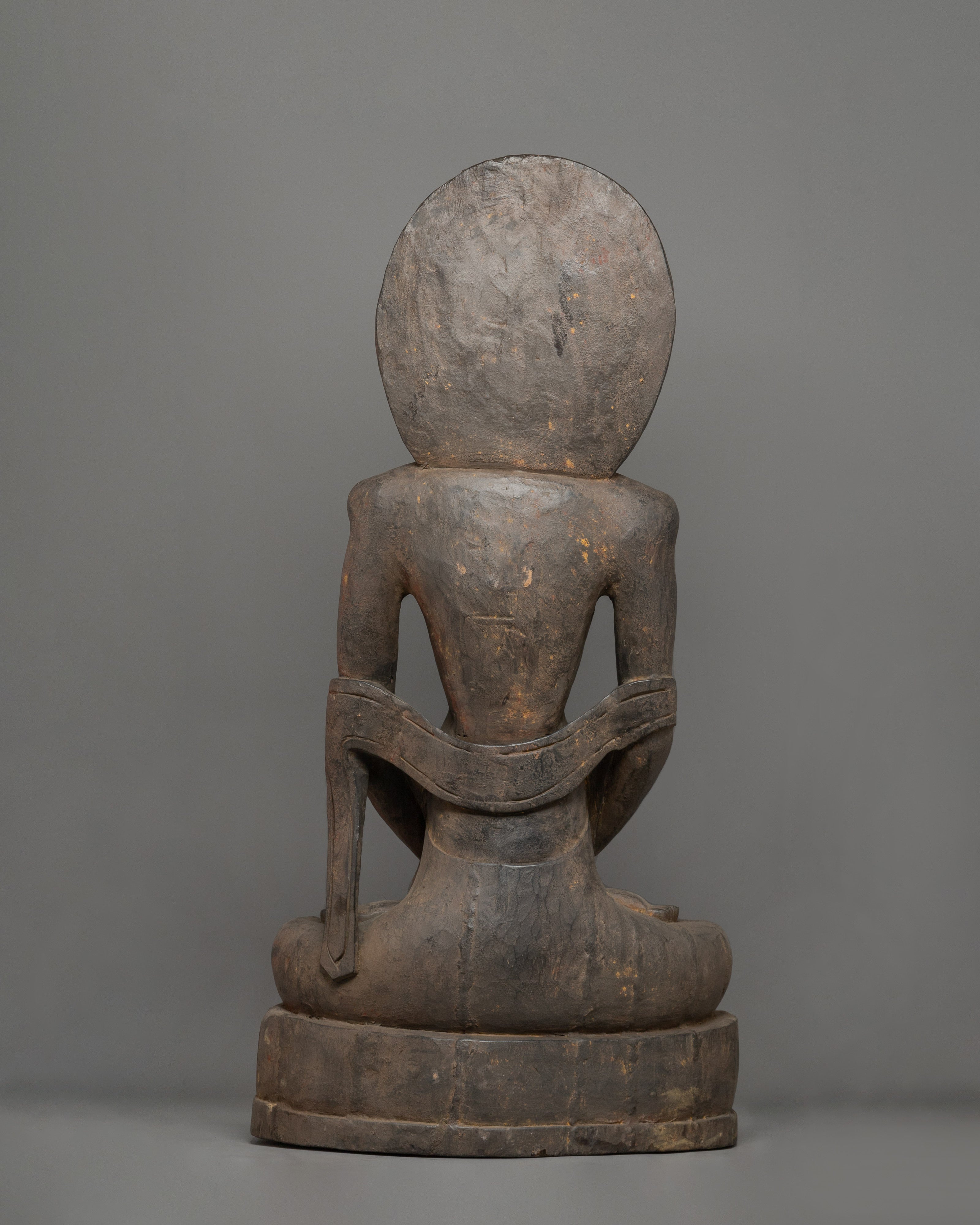 Fasting Buddha Wooden Statue | Traditional Himalayan Artwork