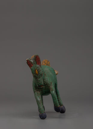 Turquoise Decorative Horse Statue | Handcrafted Decor Symbolizing Strength