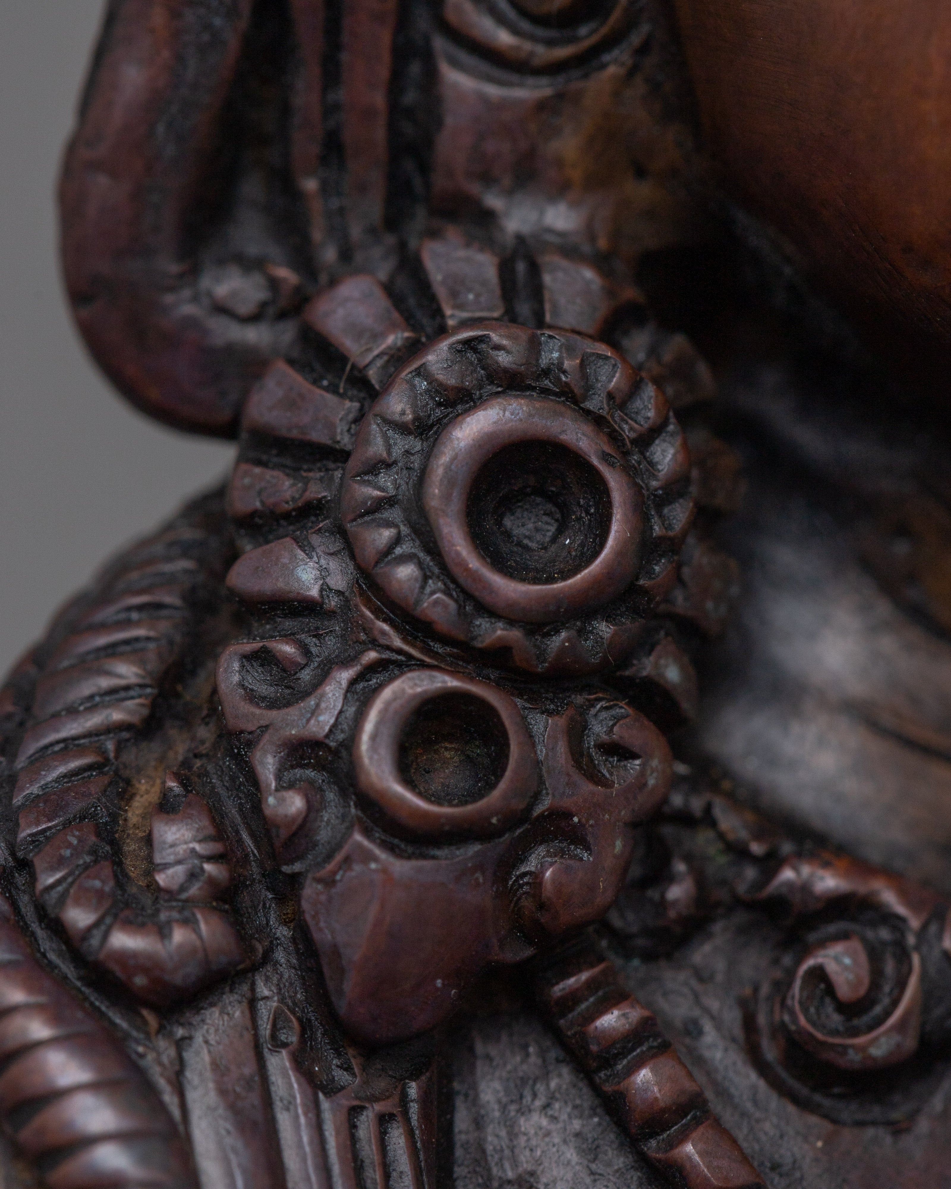 Small Vajrasattva Sculpture | Tibetan Dorje Sempa Coppper Figure