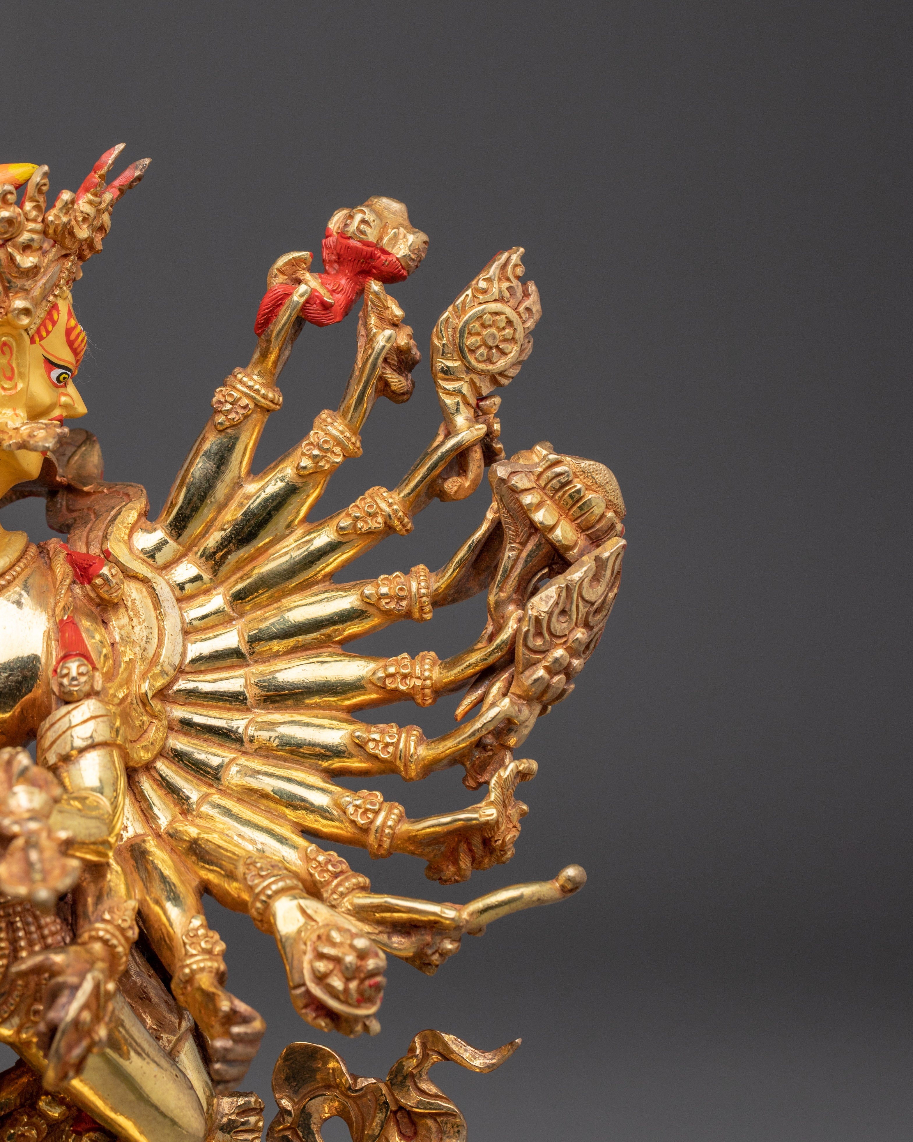 Buddhist Chakrasambhara Statue | Vajrayana Enlightened Deity