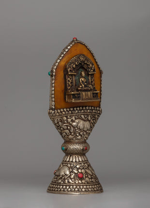 Buddha Stamp Ritual Artifact |  Sacred Tibetan Décor