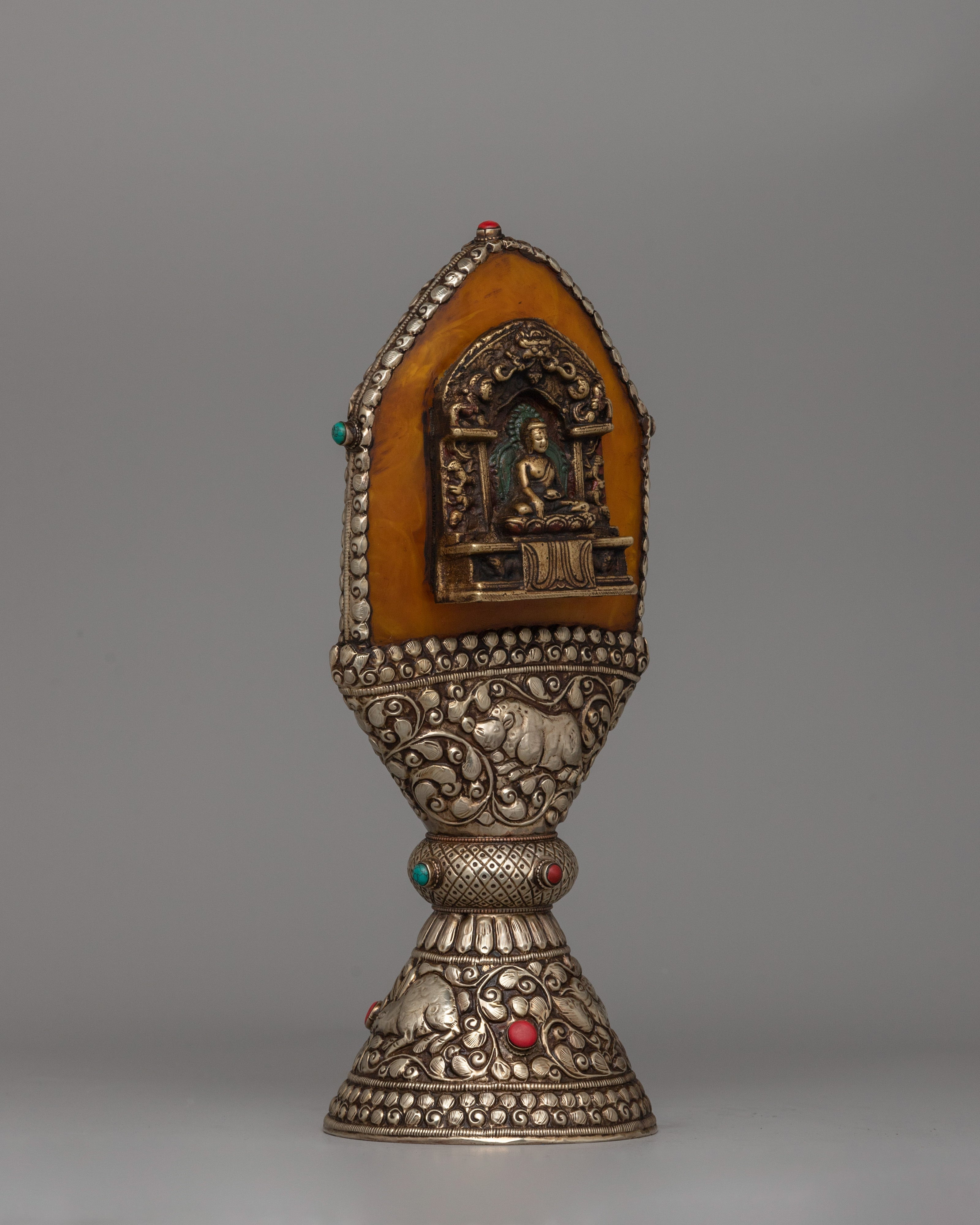 Buddha Stamp Ritual Artifact |  Sacred Tibetan Décor