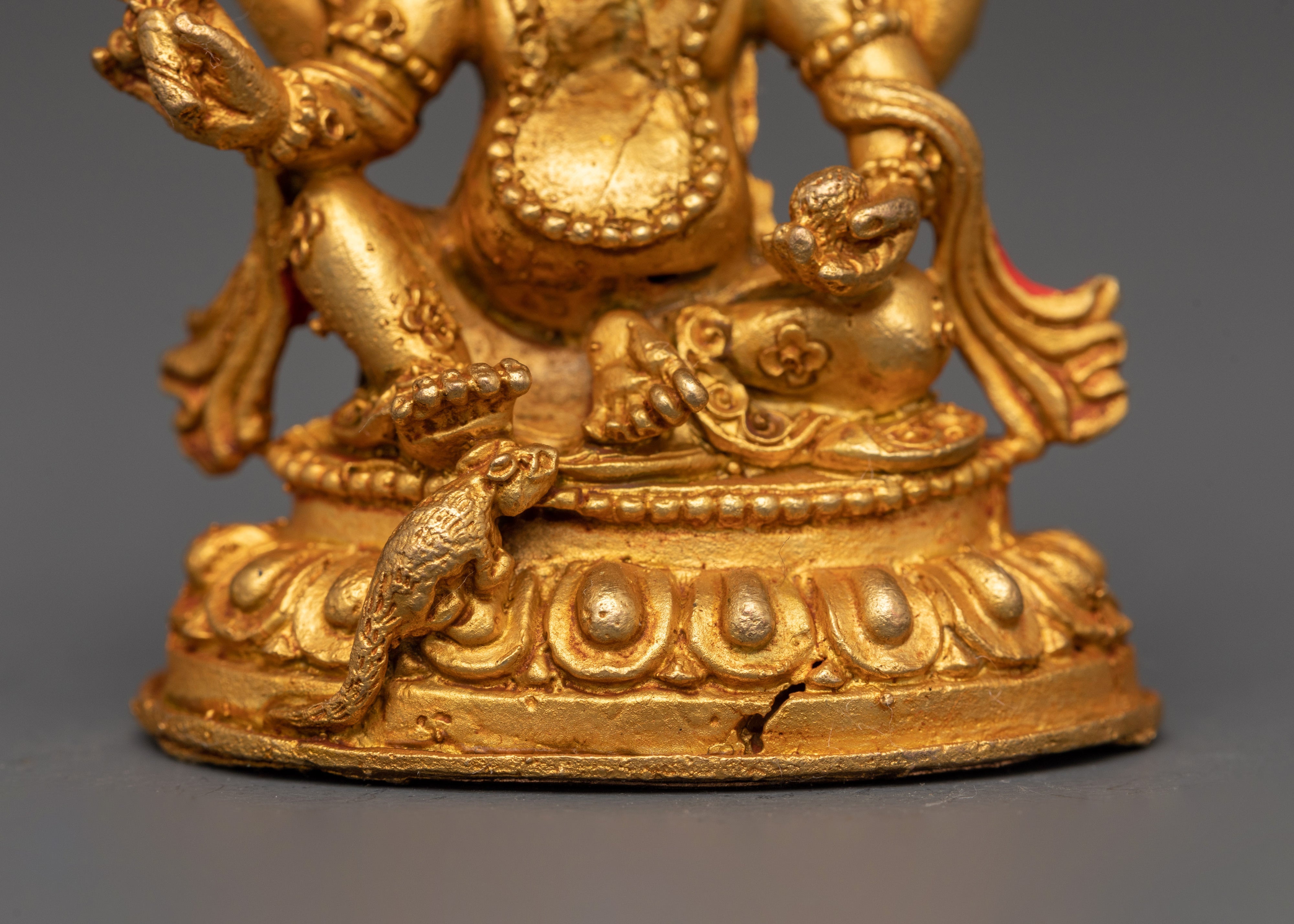 Gold-Plated Ganesh Statue | Hindu Elephant God of Wisdom & Prosperity
