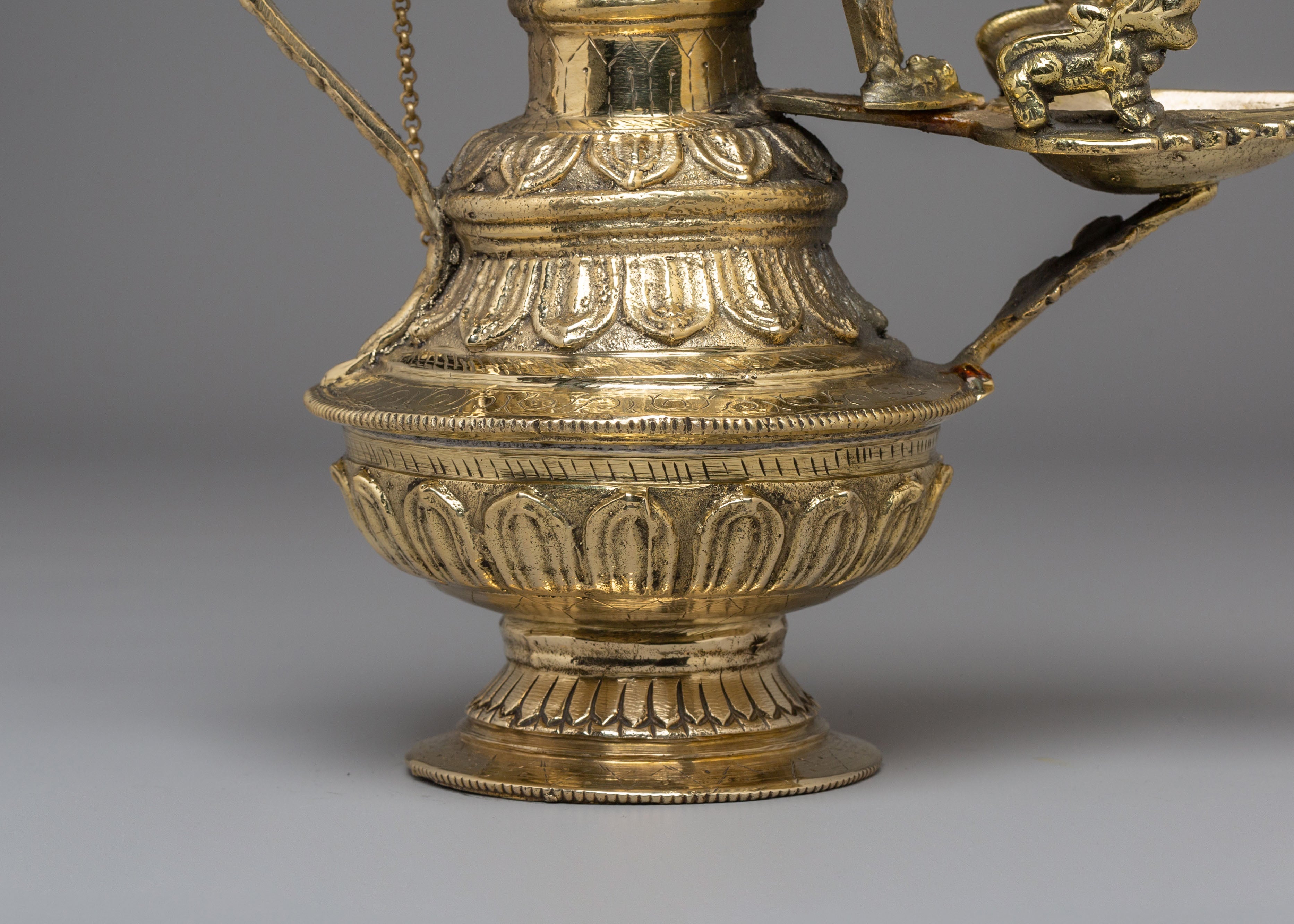 Traditional Nepali Sukunda | Handcrafted Brass Ganesh Lamp