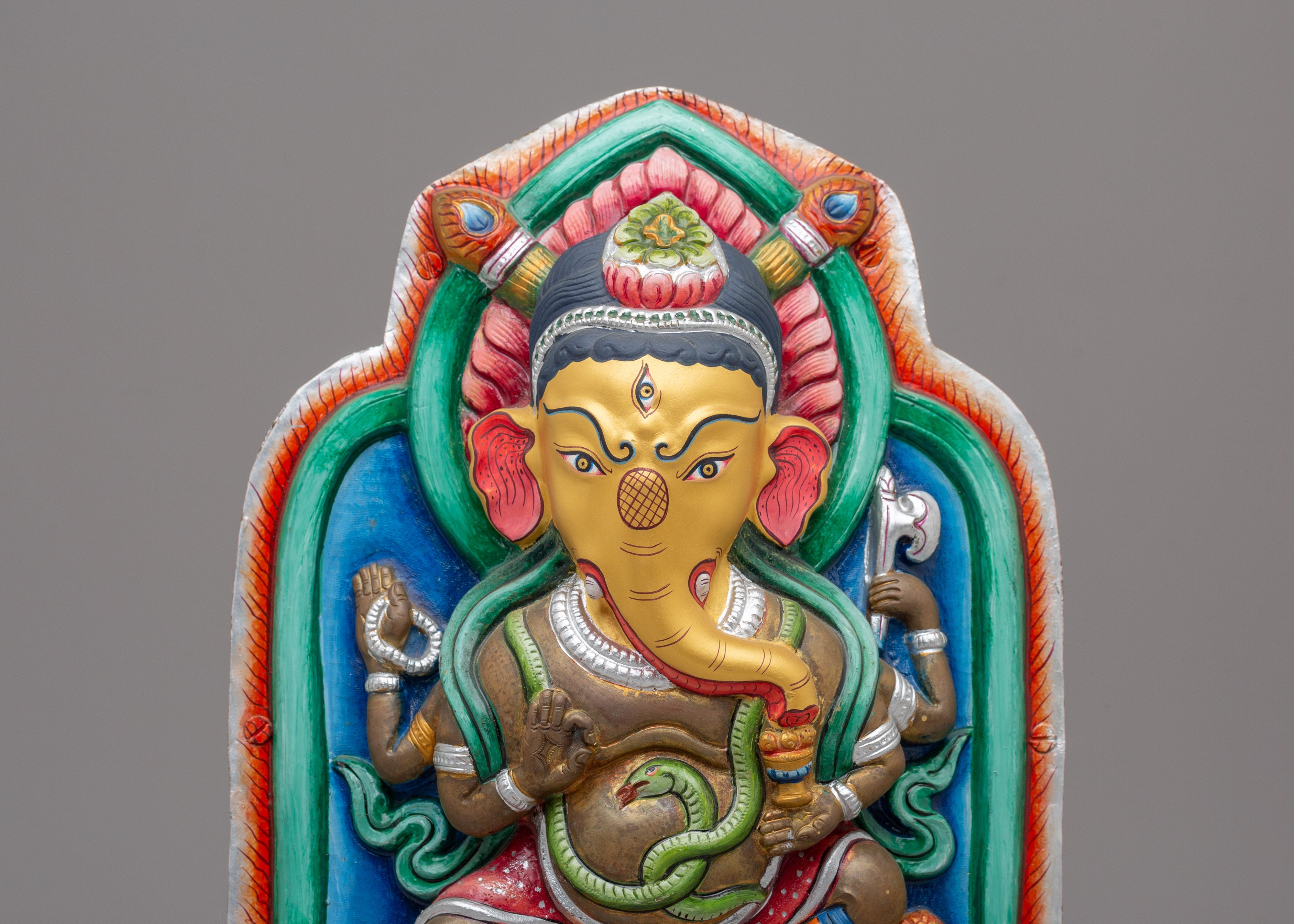 Handmade Ganesh Home Decor Statue | Hindu Elephant God Sculpture
