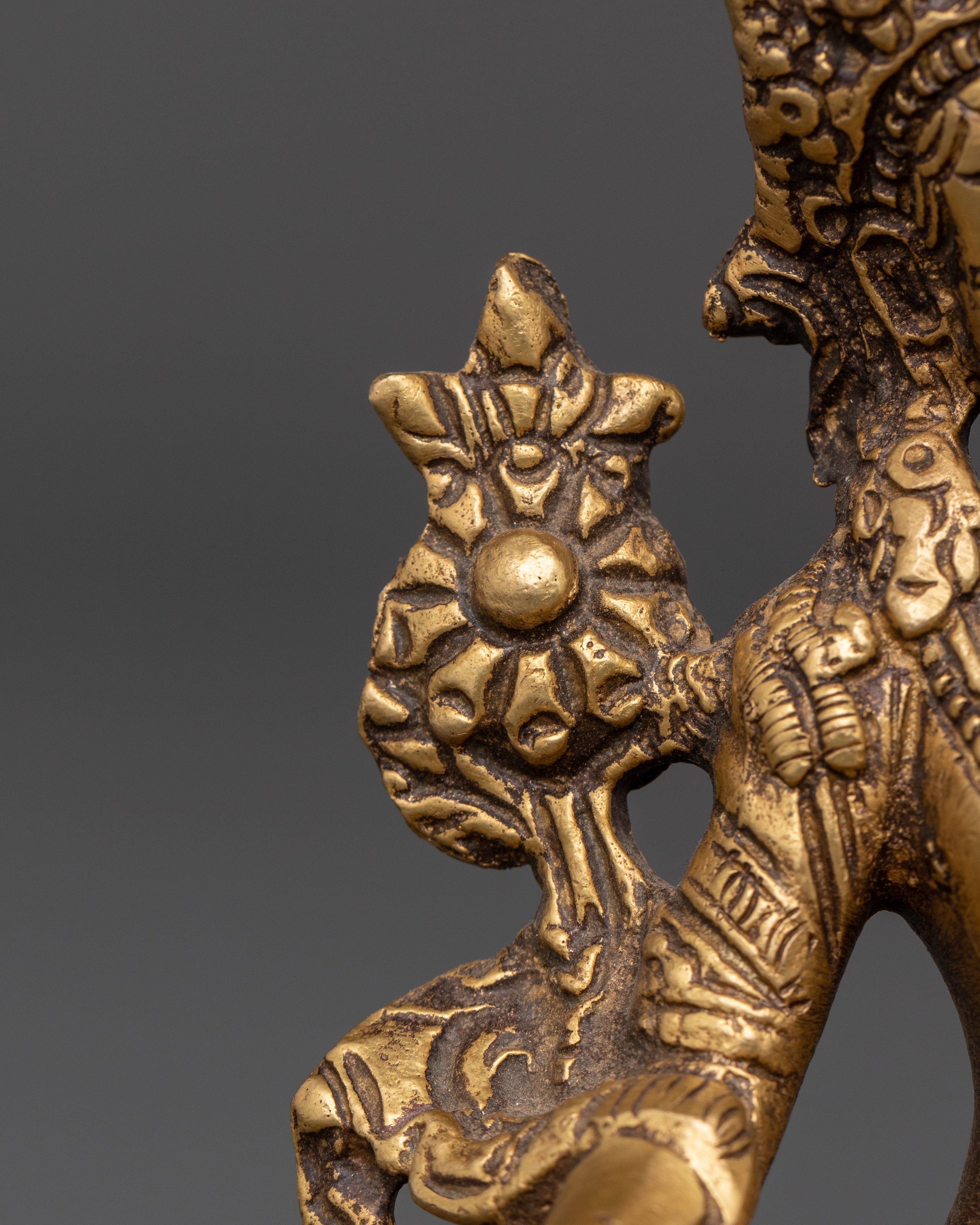 Handmade Spiritual Green Tara Statue | Brass Shyama Tara Figurine for Meditation
