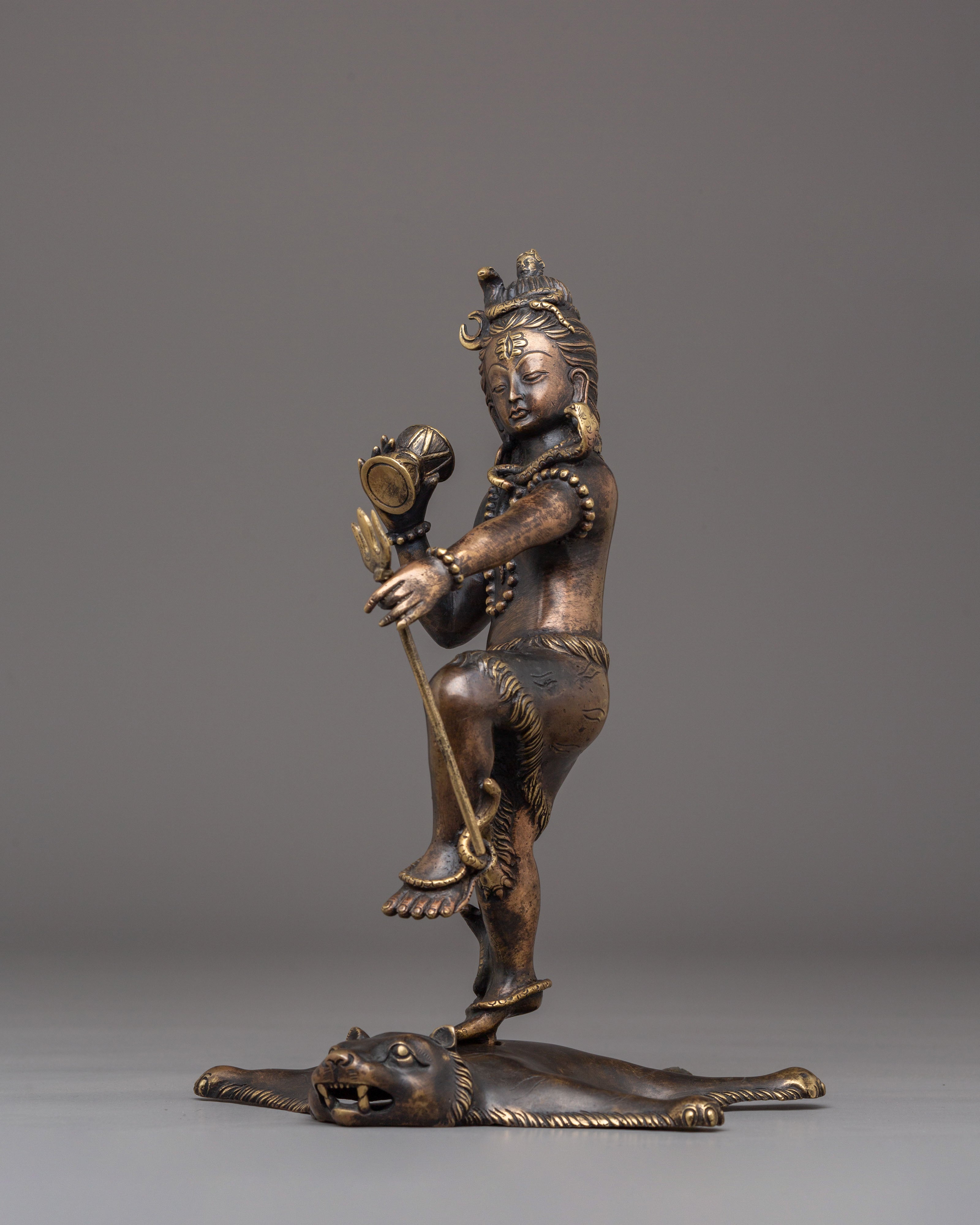 Shiva Handcrafted Brass Statue | Hindu Spiritual Decor