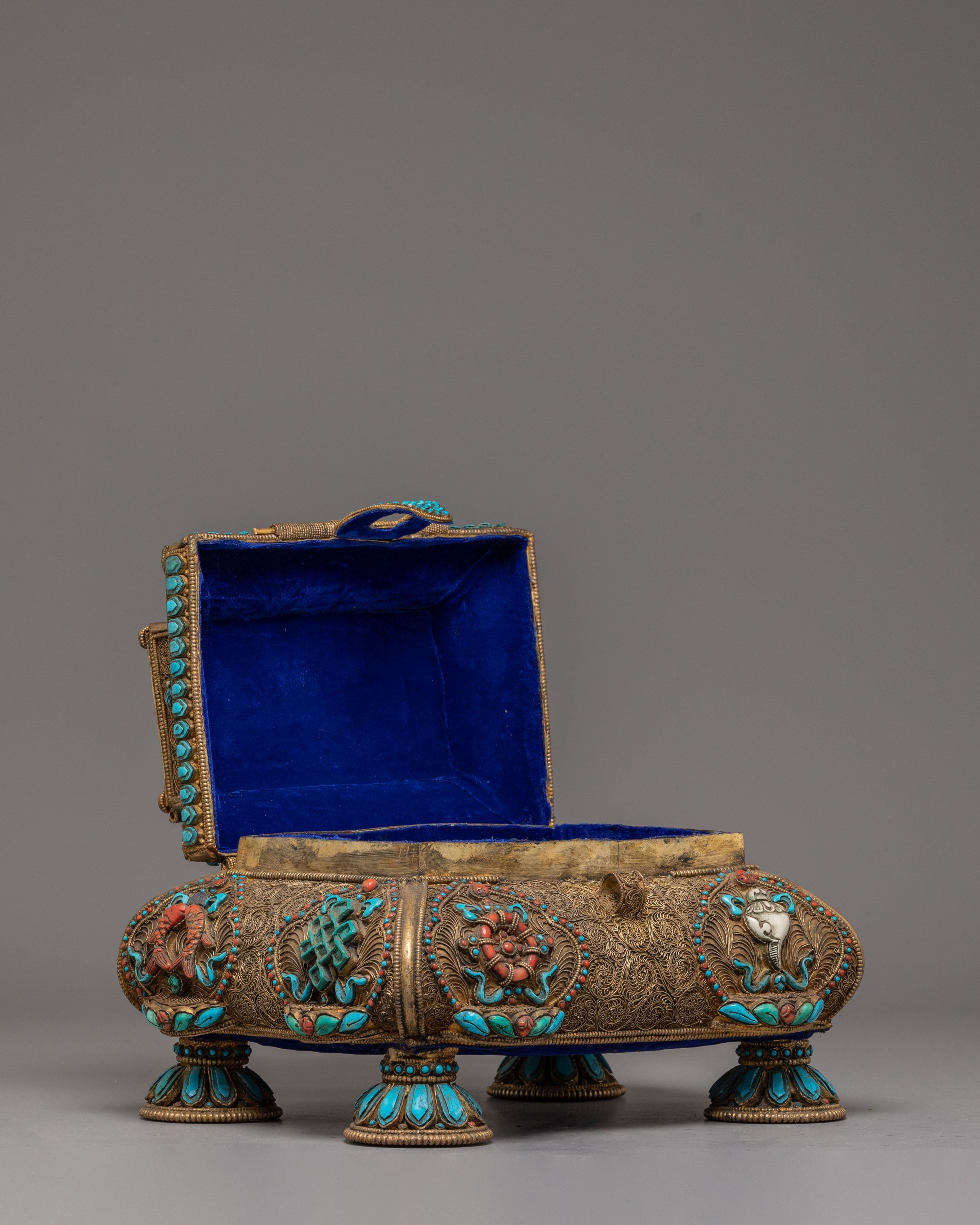 Handmade Tibetan Treasure Box Set | Himalayan Ritual Boxes