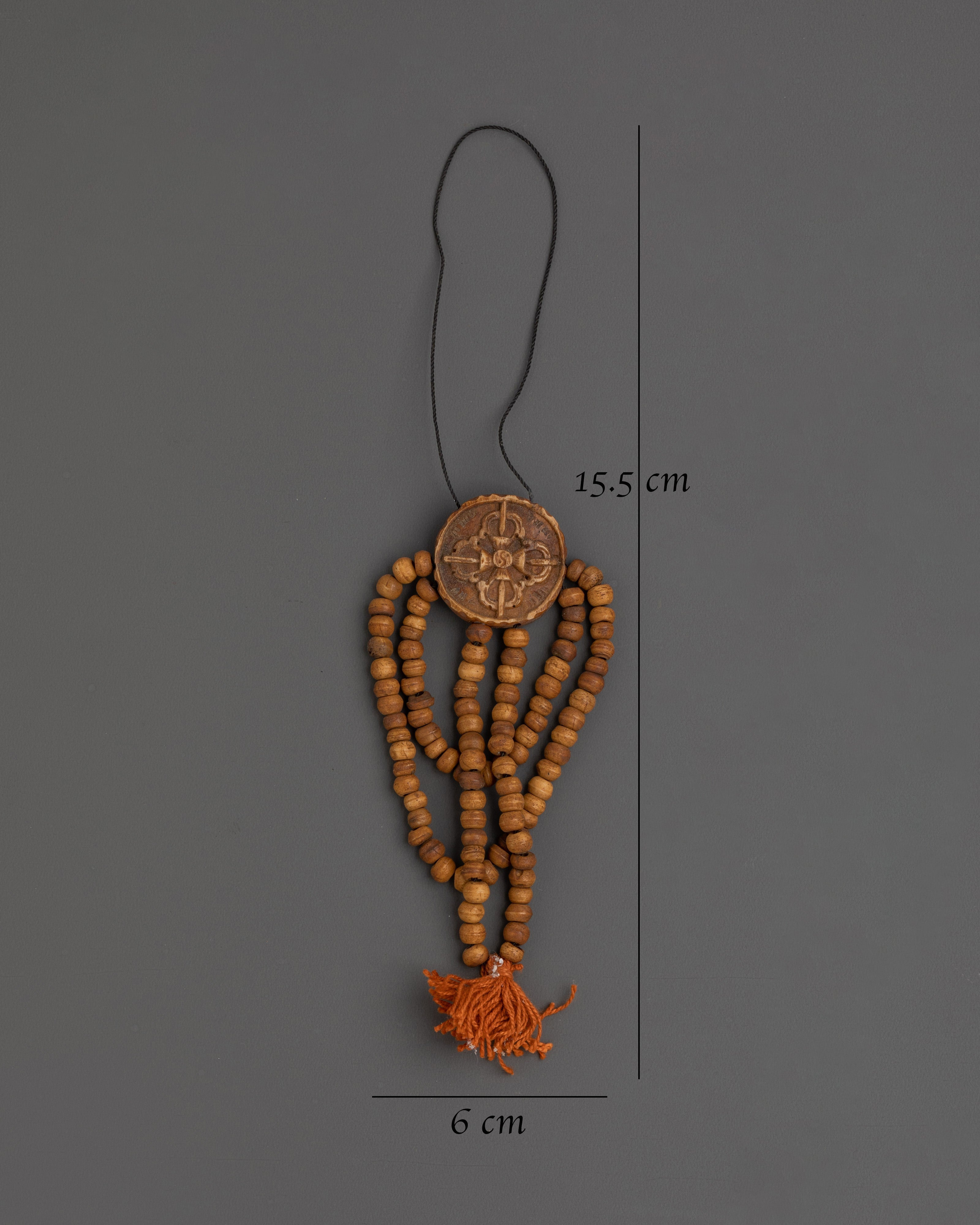 Tibetan Yak Bone Guru Fabric Crown & Sacred Ritual Jewelry Set
