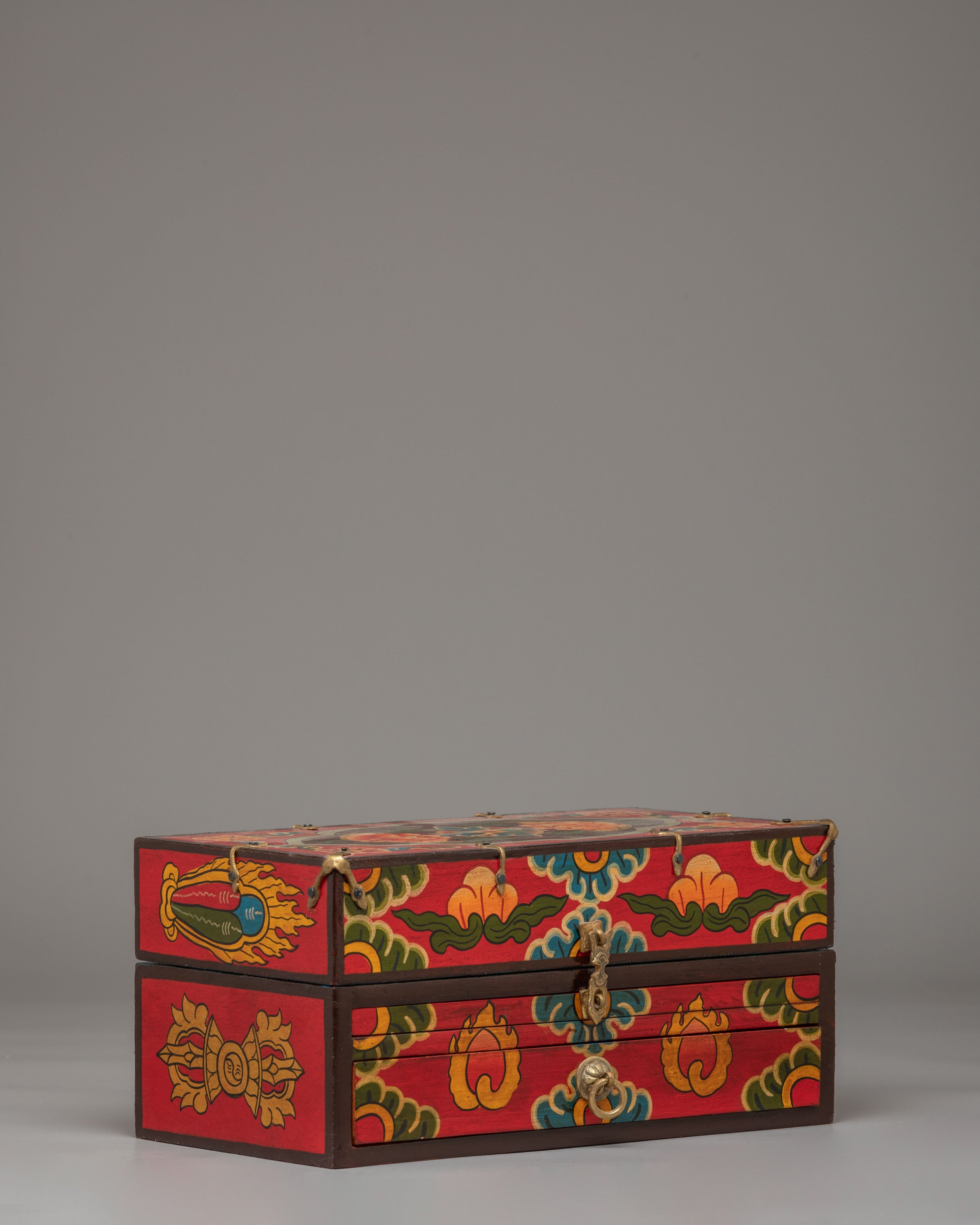 Tibetan Altar Box with Statue | Perfect for Meditation &amp; Spiritual Decor