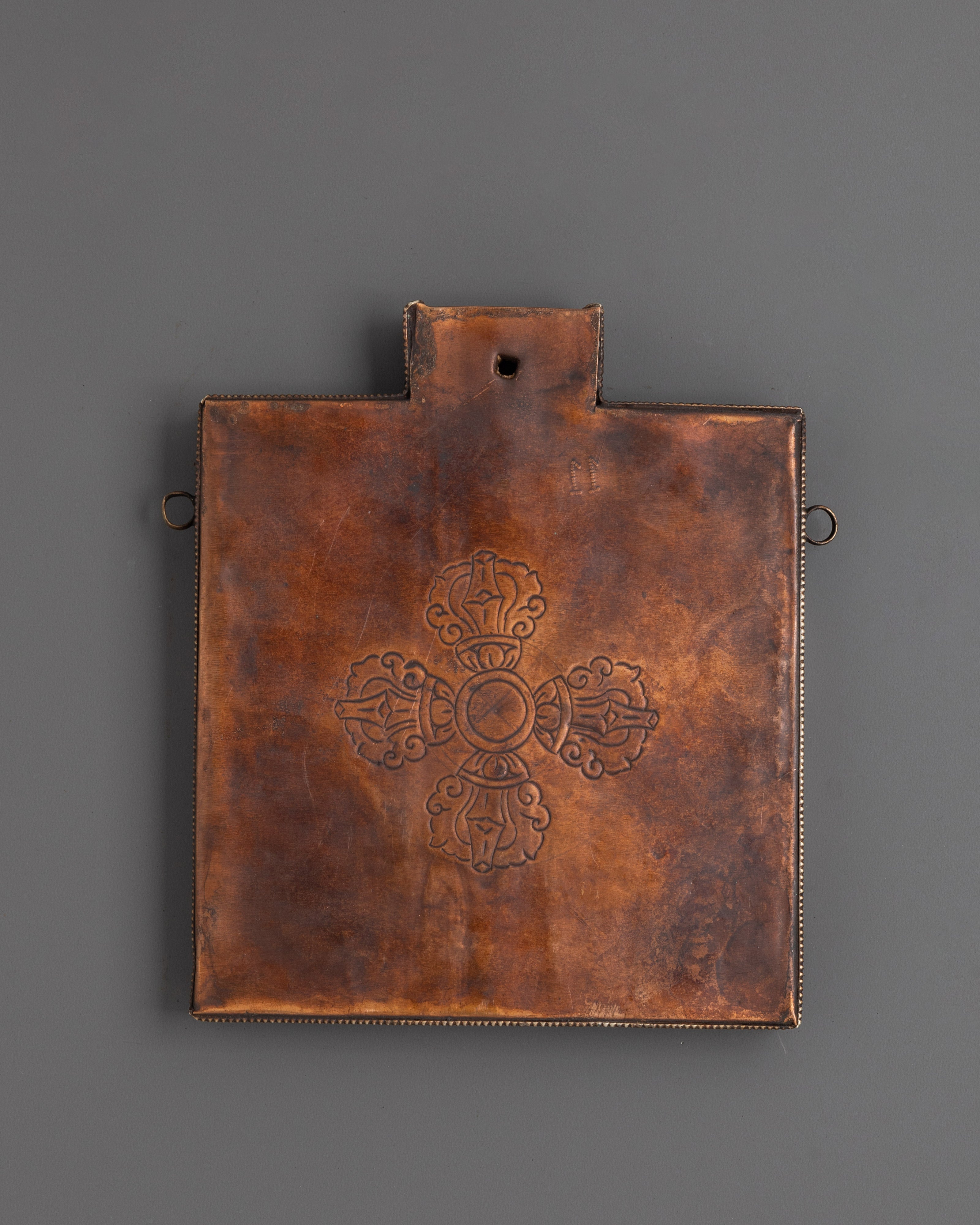 Handcrafted Copper Ceremonial Stamp | Spiritual Decorative Art