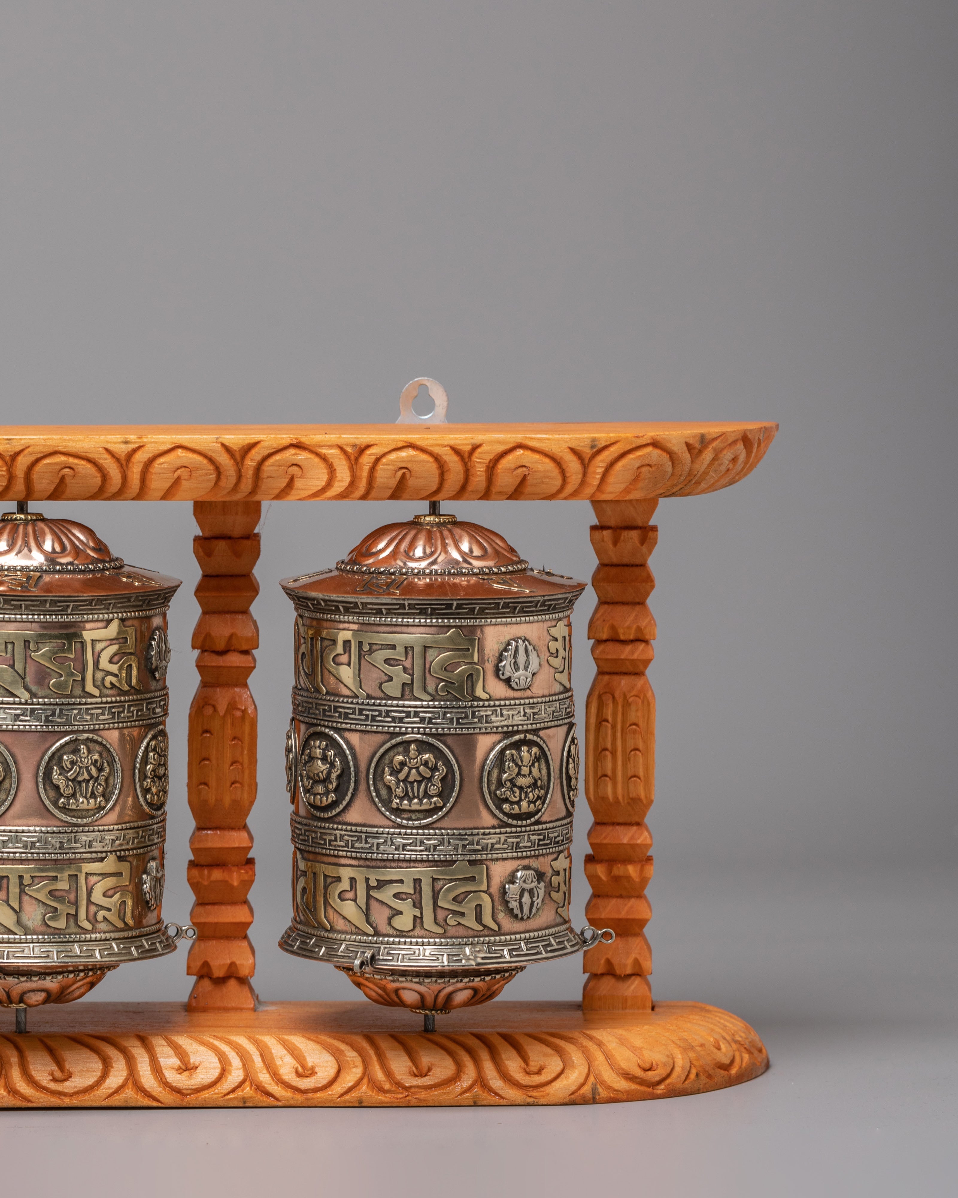 Tibetan Prayer Wheel Set | Meditation & Spiritual Decor