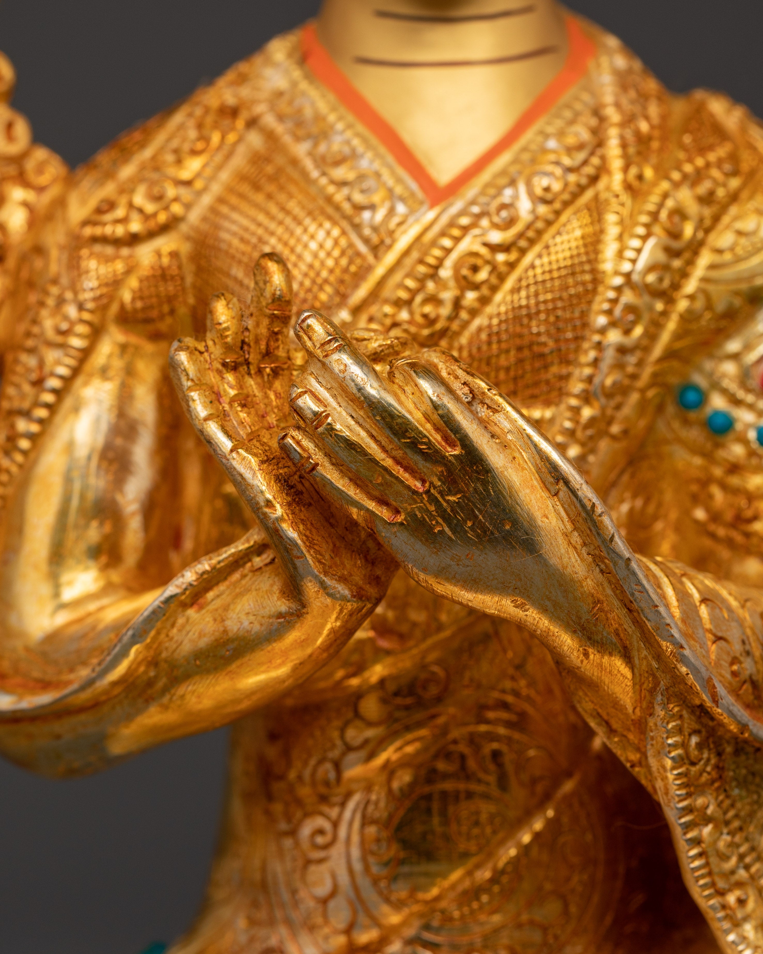 Handcrafted Buddhist Master Tsongkhapa Set | Tsongkhapa with Disciples