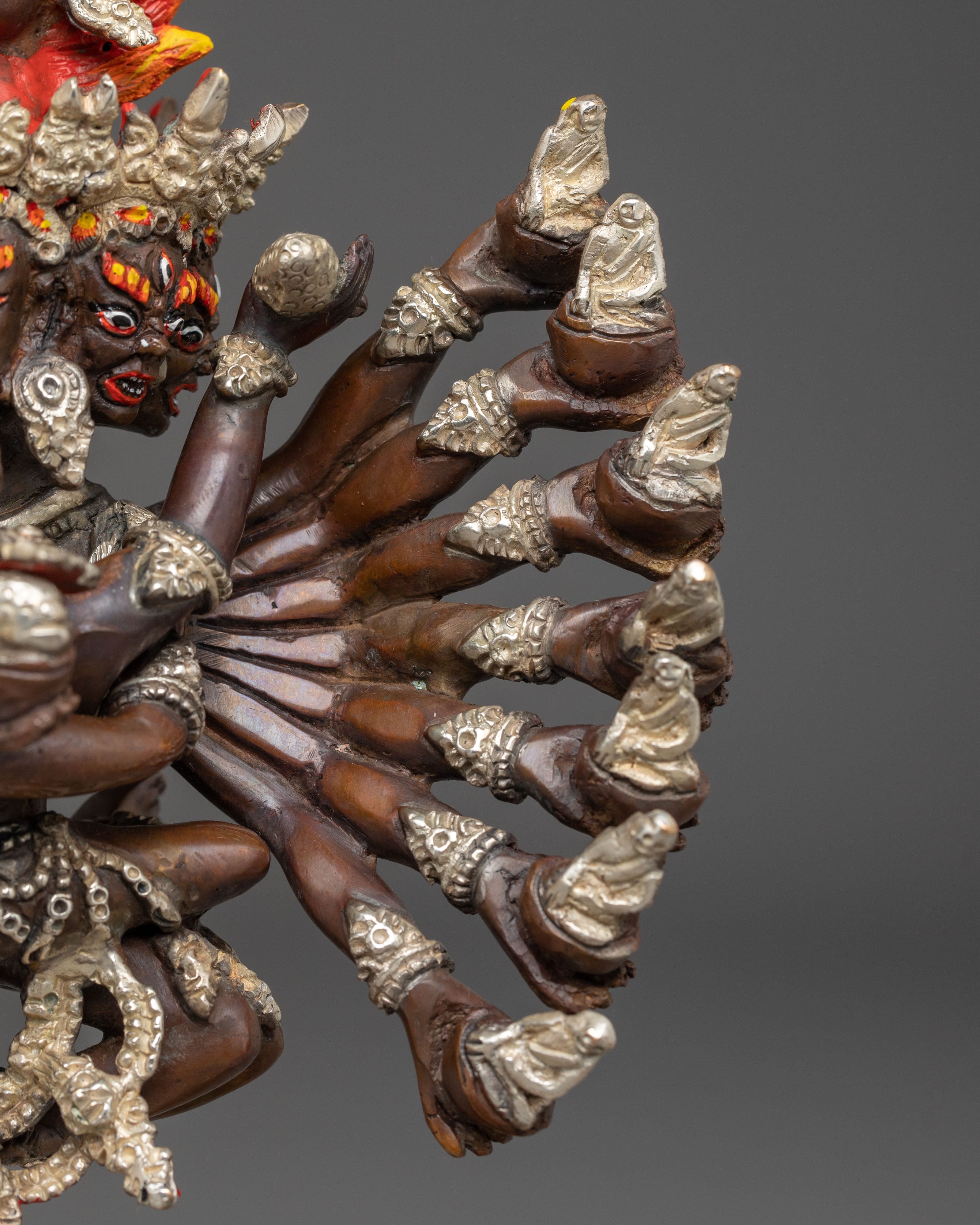 Tibetan Hevajra Statue | Wrathful Buddhist Deity