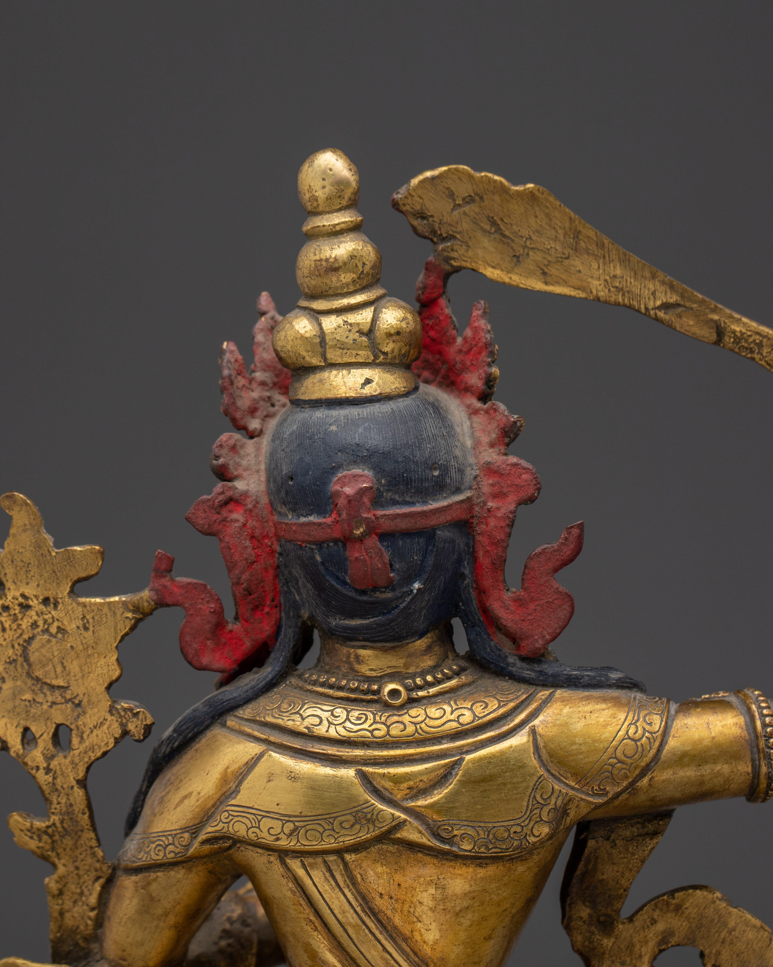 Knowledge Deity Manjughosa Statue | Buddhist Wisdom and Protection Sculpture
