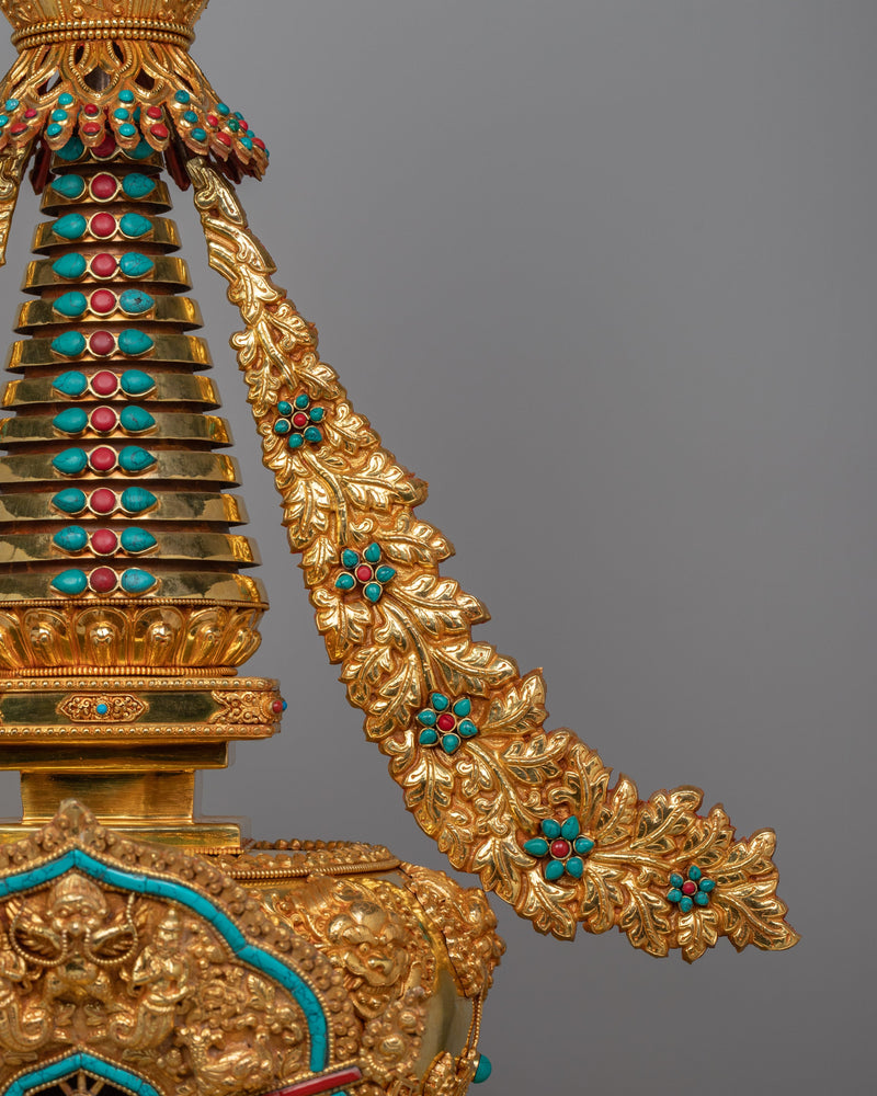 Tibetan Buddhist Enlightenment Stupa | Symbol of Enlightenment and Spiritual Devotion