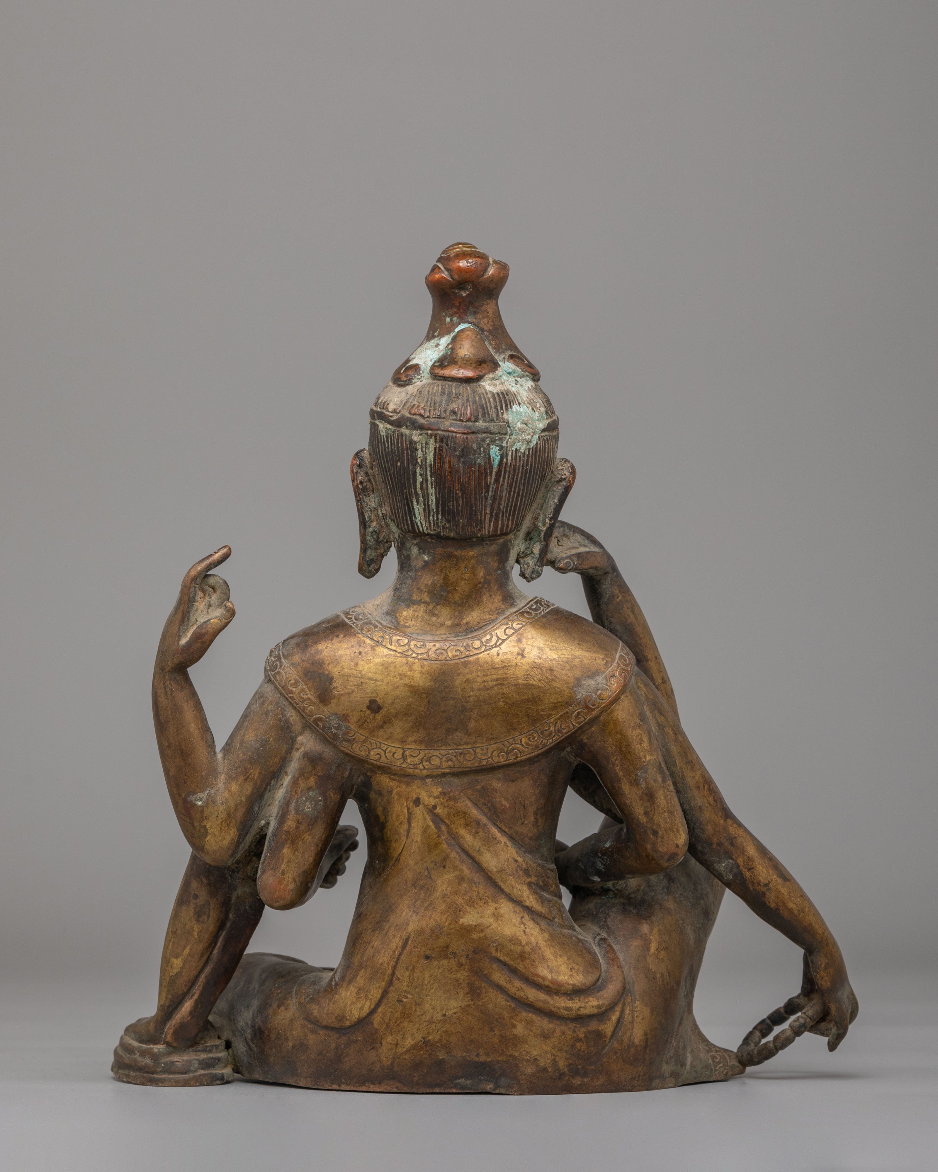 Sacred Nyoirin Kannon Statue | Buddhist Deity Figurine for Spiritual Decor