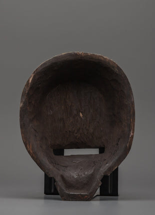 Traditionally Carved Wooden Tribal Mask | Cultural Artifact