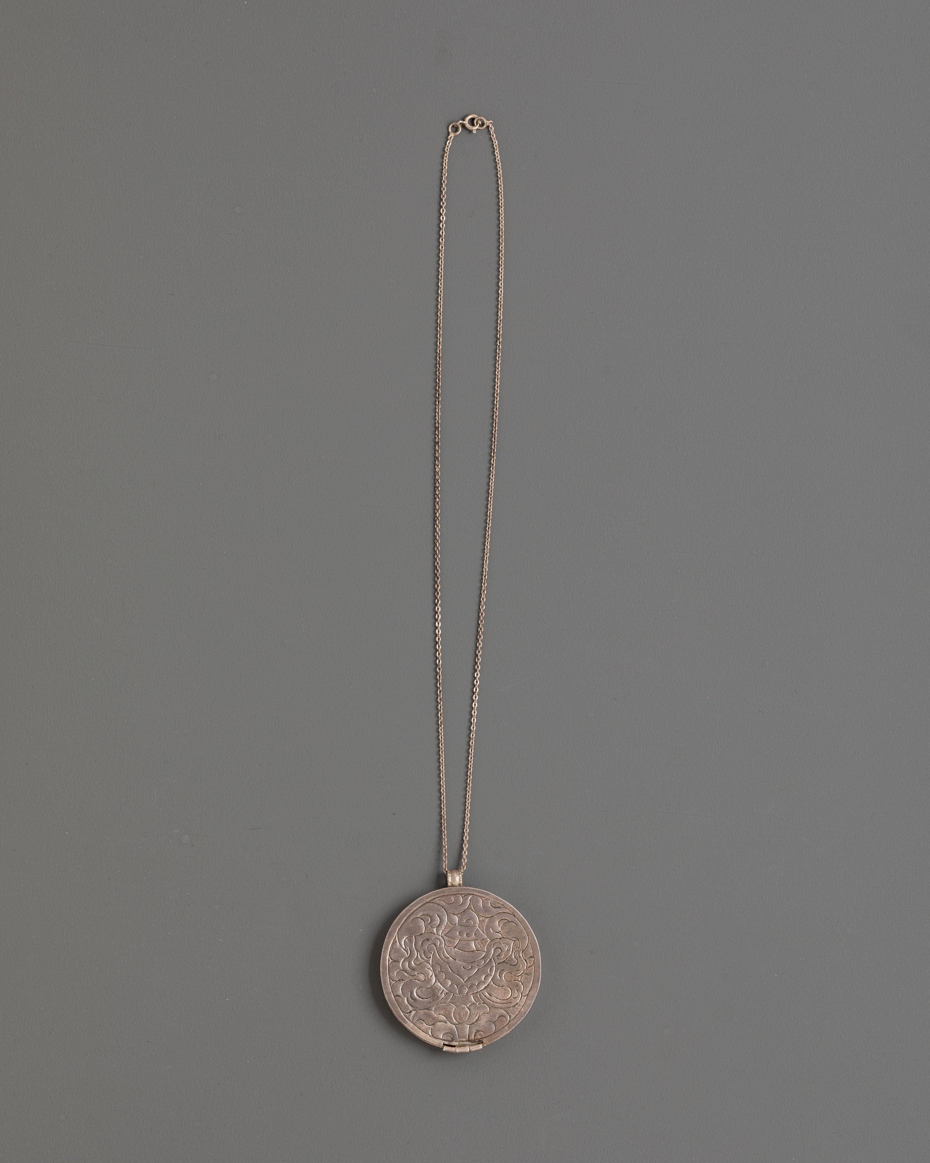 Thangka Print Kurukulla Pendant | Spiritual Jewelry with Sacred Artwork