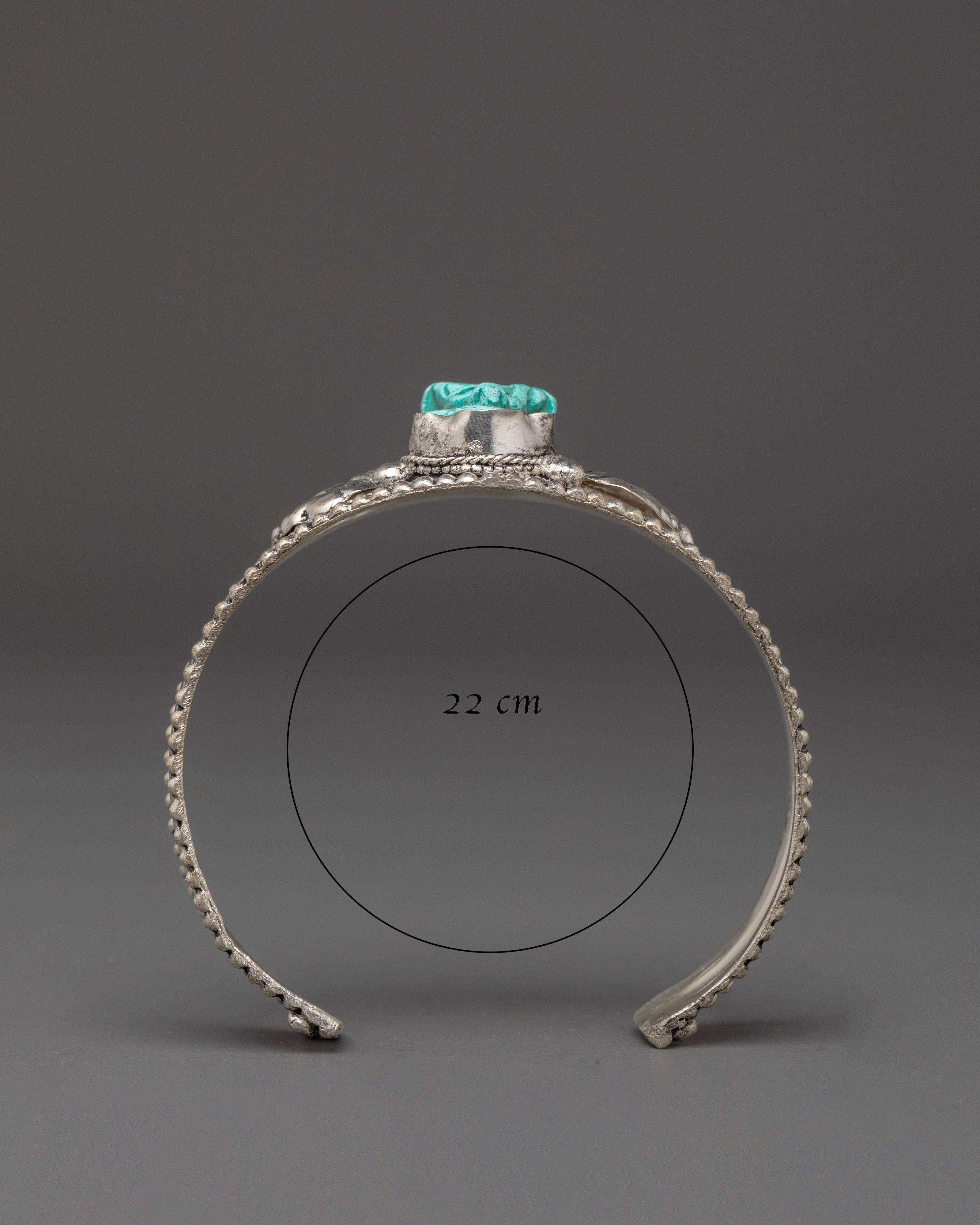 Tibetan spiritual Jewelry |  Turquoise Cuff Bracelet for Healing