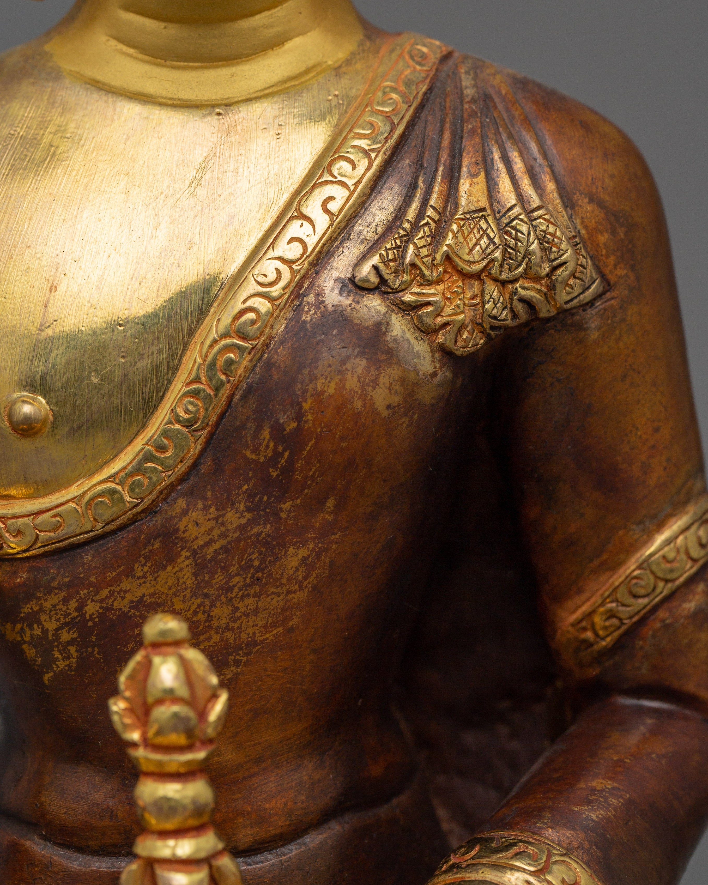 Mitrugpa with Vajra Statue | Traditional Himalayan Art