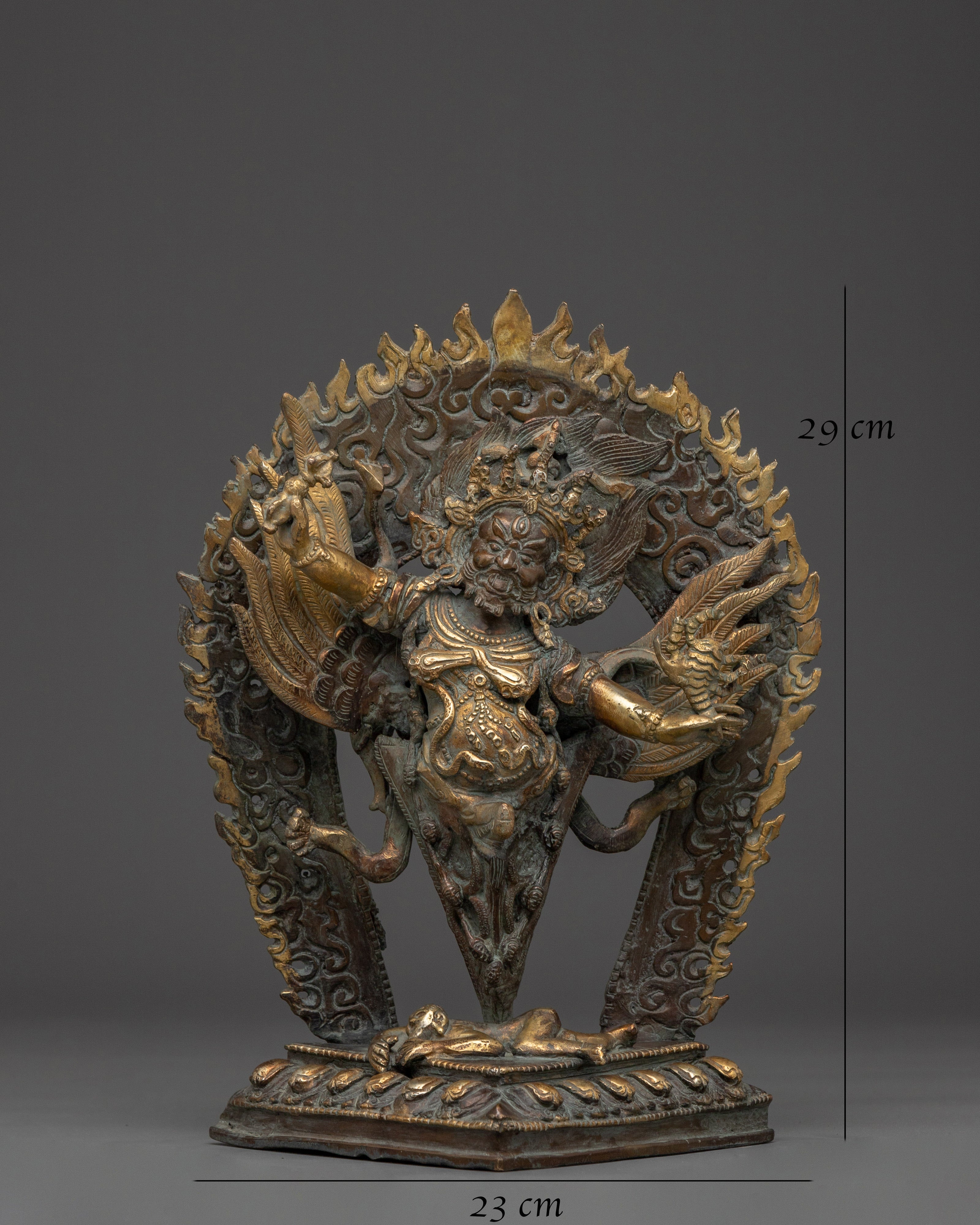 Guru Dragpo with Phurba Statue |  Sacred Statue for Protection & Spiritual Power