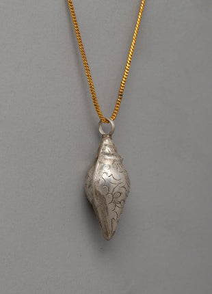 92.5% Silver Conch Pendant | Spiritual Jewelry for Meditation