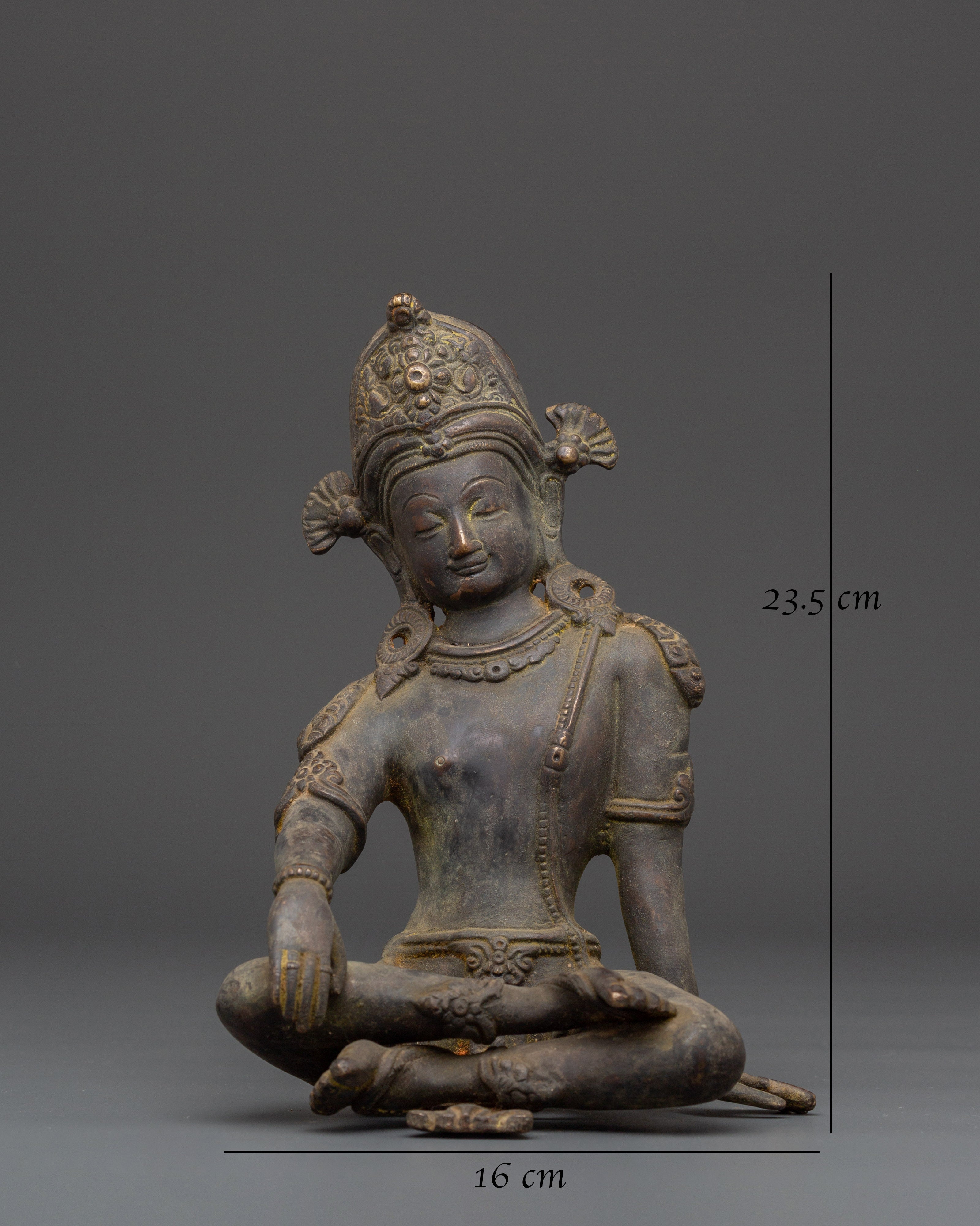 Indra Copper Statue | Antique Finish Statue