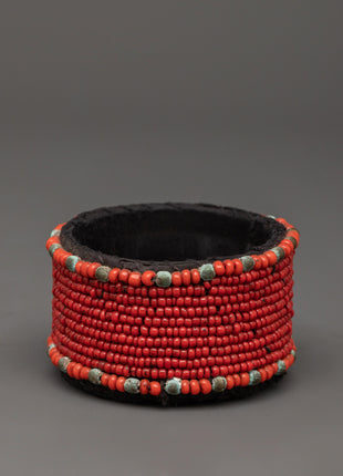 Handcrafted Beaded Jewelry Box | Handmade Metal Treasure Box
