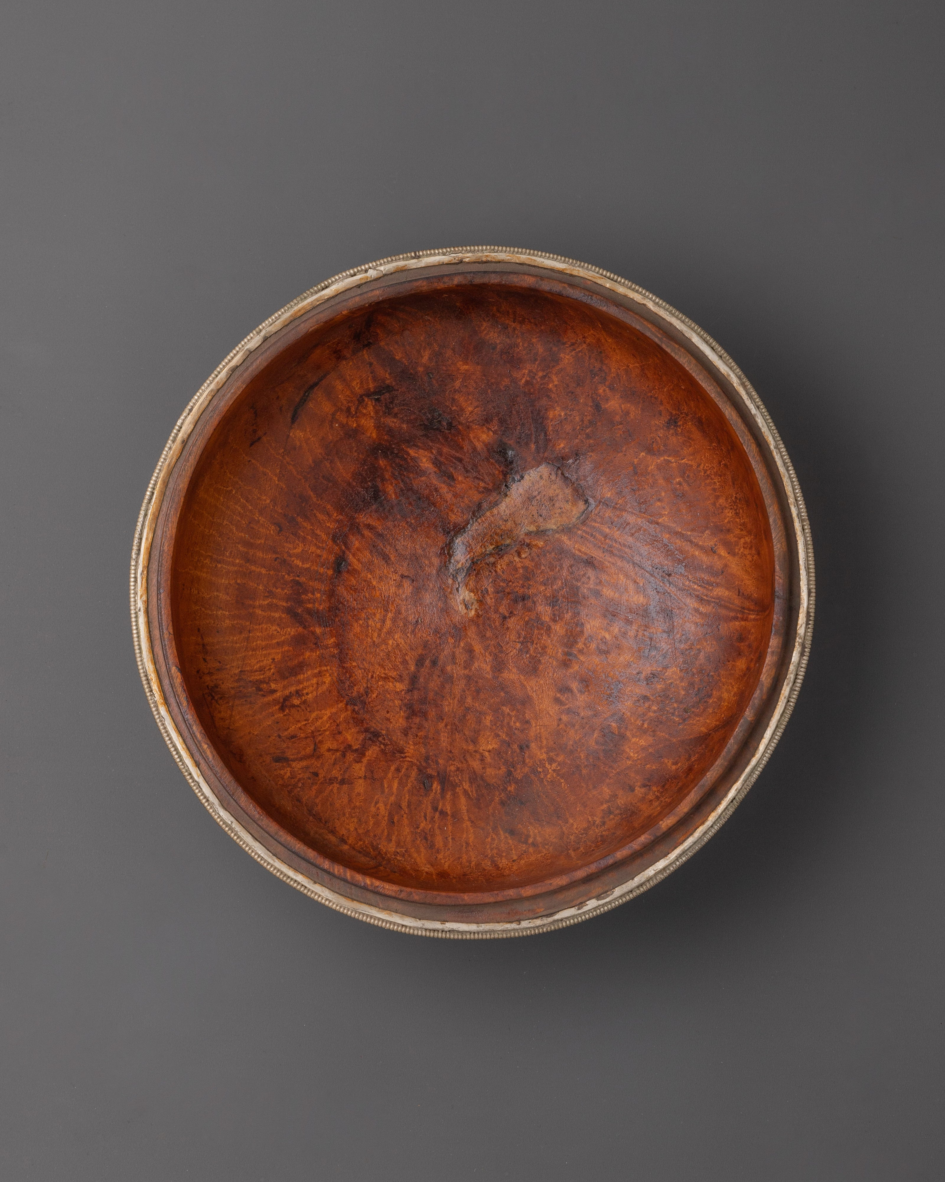 Authentic Buddhist Wood Rice Pot | Ritual Offering