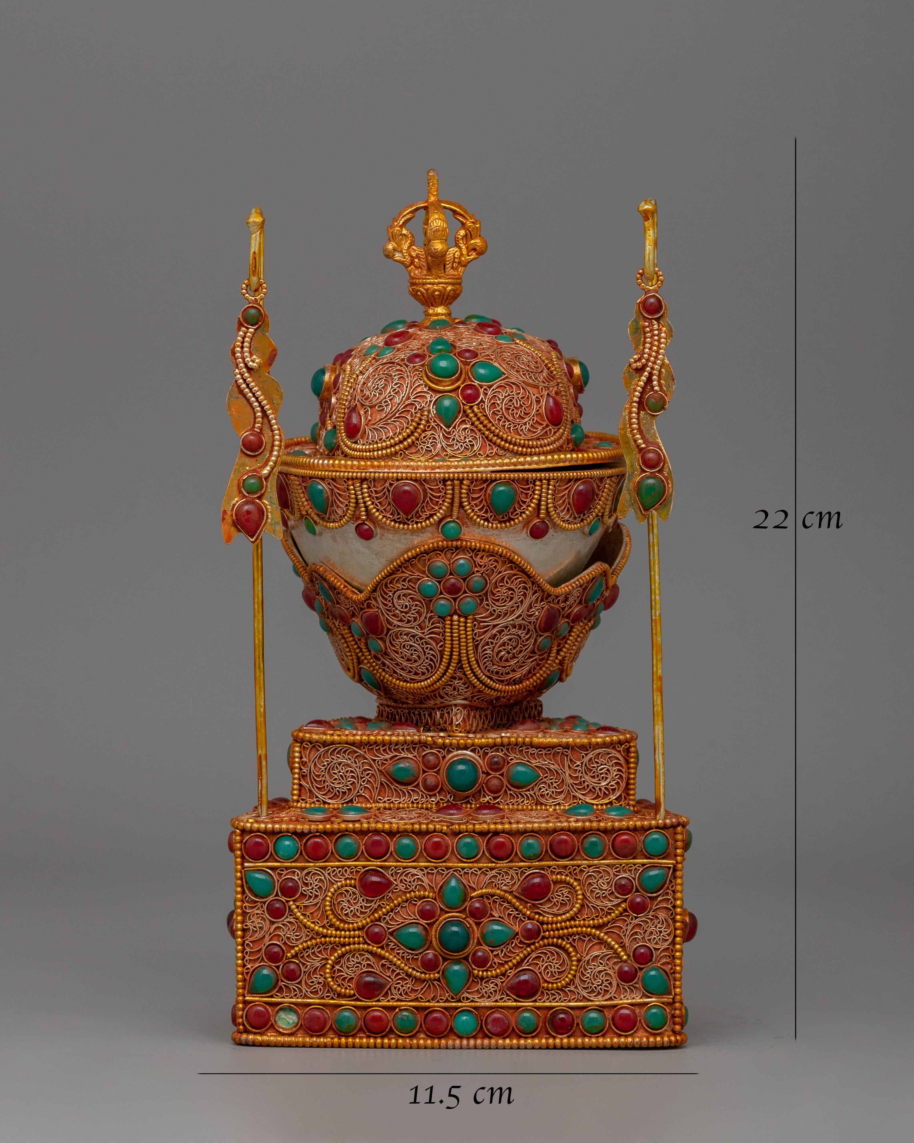 Kapala Dharma Decor | A Sacred Tibetan Ritual Offering Bowl