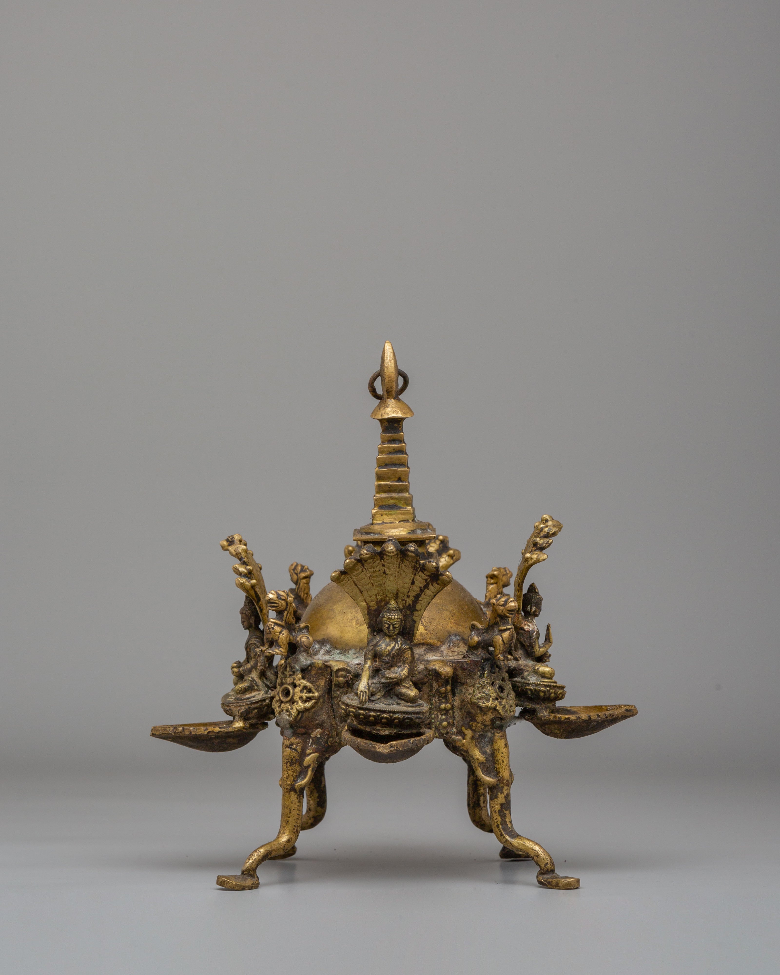 Five Dhyani Buddha Hanging Stupa Dalucha | Symbol of Spiritual Awakening