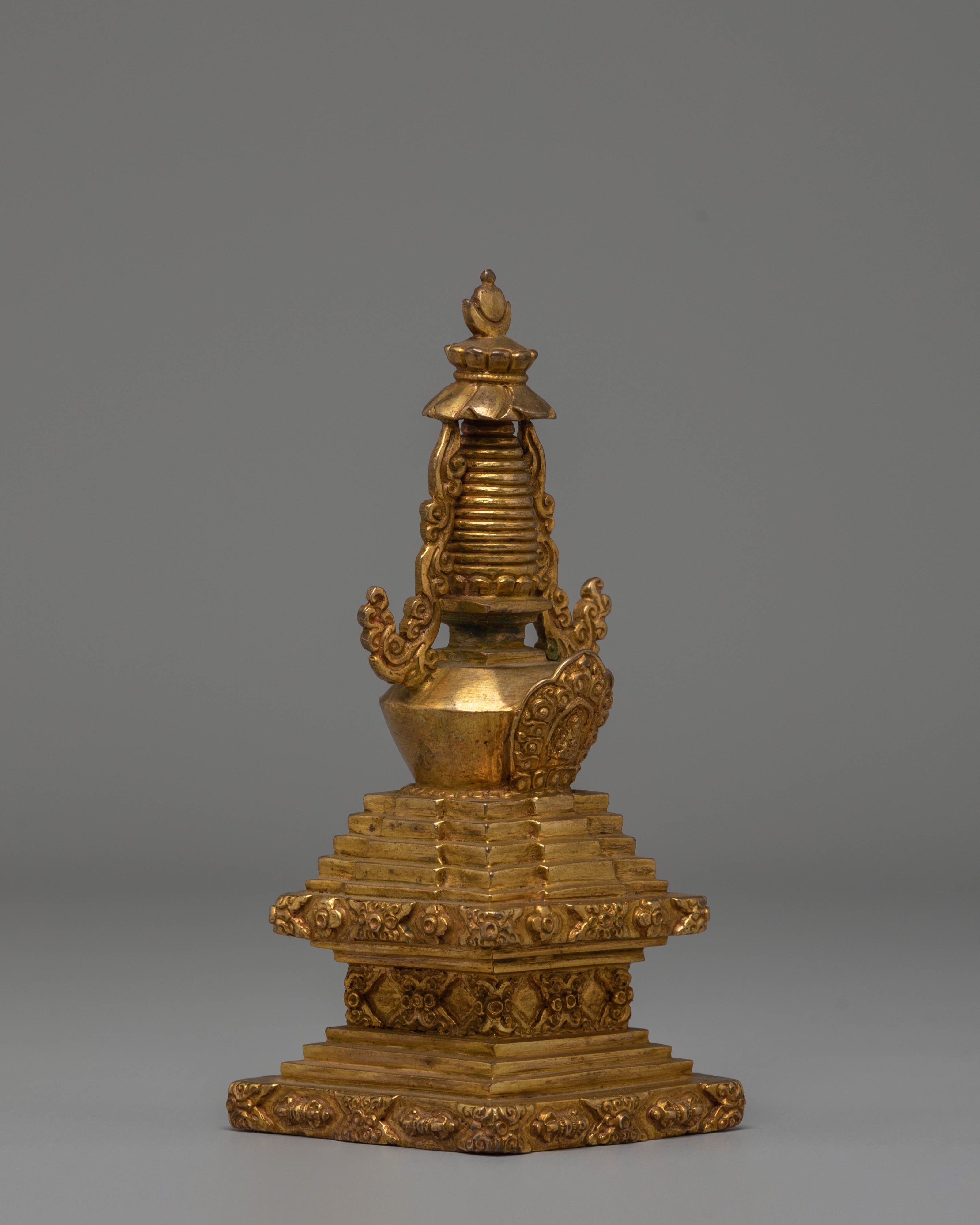 Copper Stupa For Ritual Use | Sacred Symbol of Enlightenment