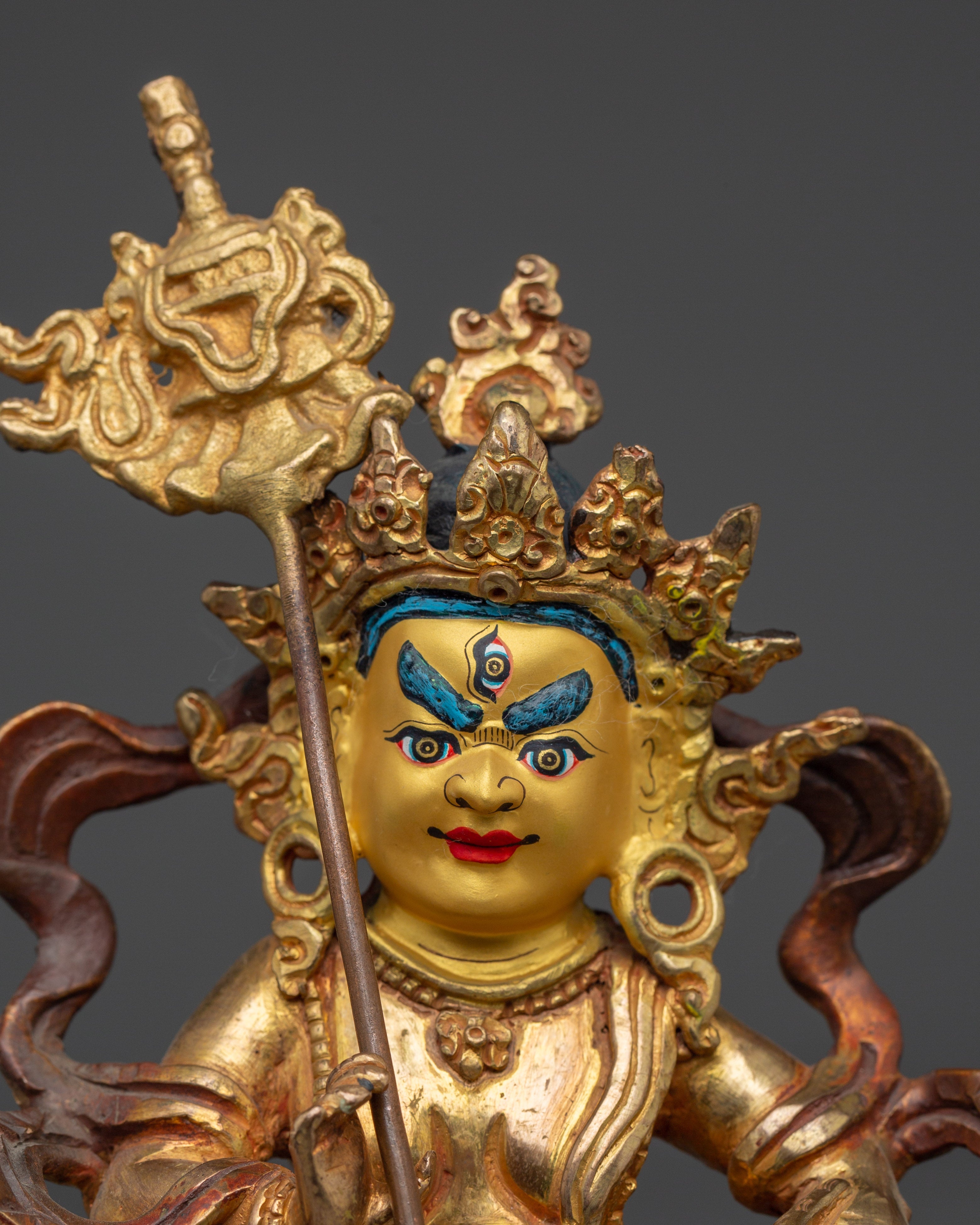Gold-Plated Namtoshe | Tibetan Guardian of Wealth