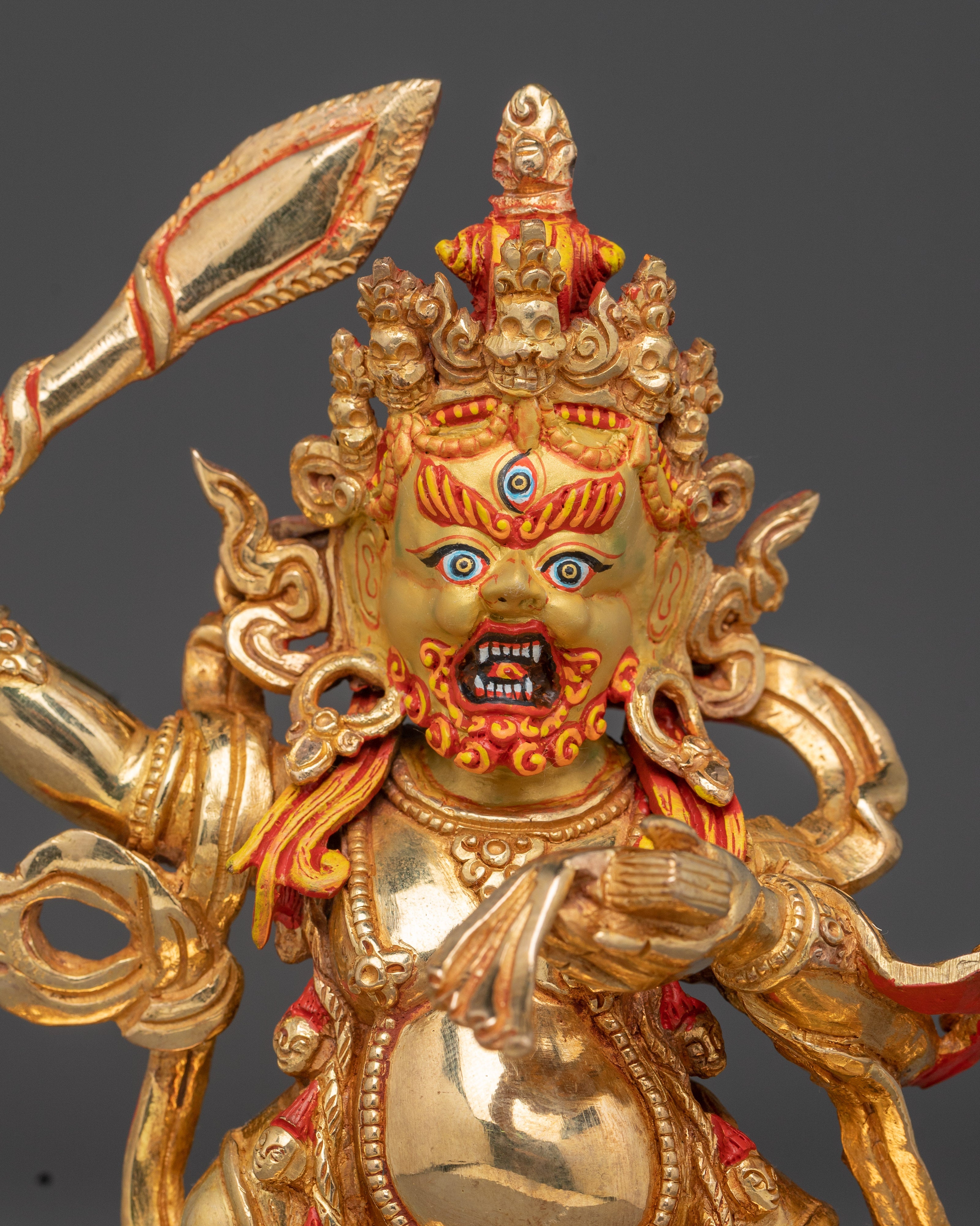 Tibetan Black Manjushri Statue | Wrathful Wisdom Deity