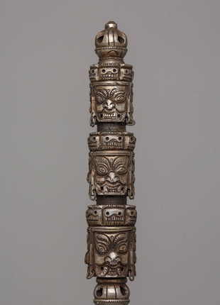 Multi Faced Iron Kila | Traditional Tibetan Tool for Energy Balancing and Rituals