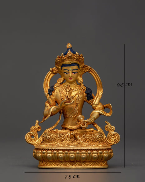 Divine Vajrasattva Statue with Vajra | Tibetan Buddha Healing Sculpture