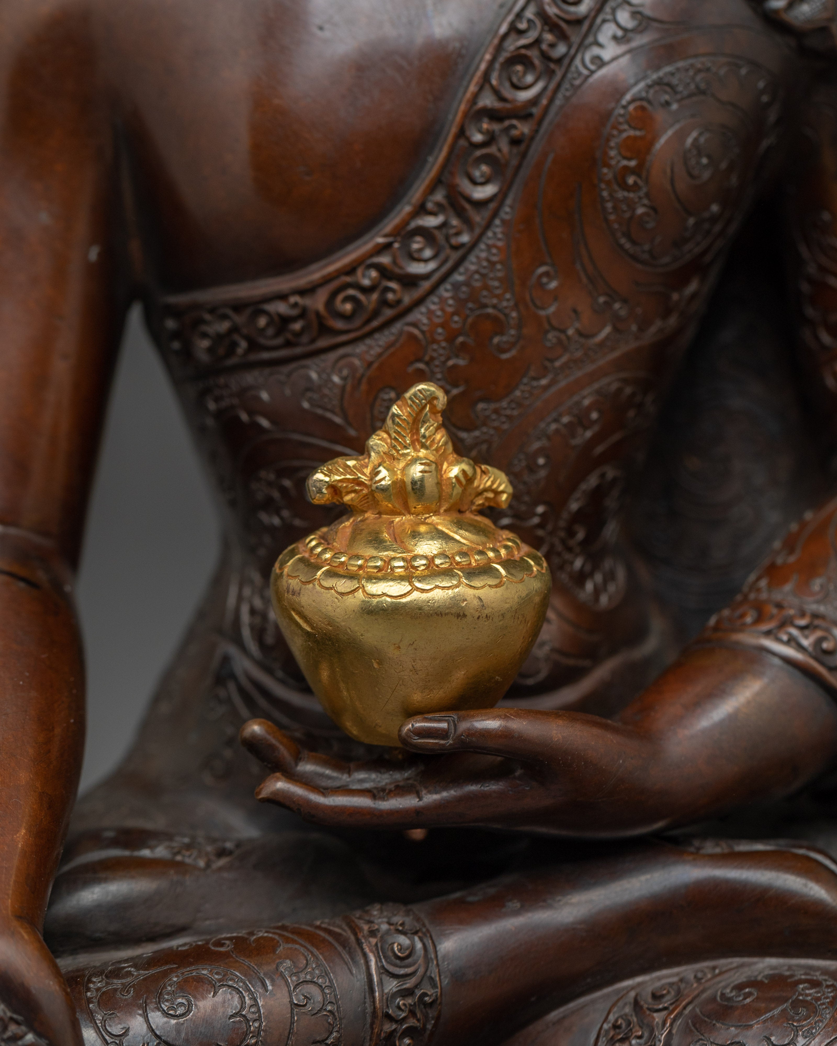 Oxidized Art of Medicine Buddha | Also known as Bhaisajya-guru