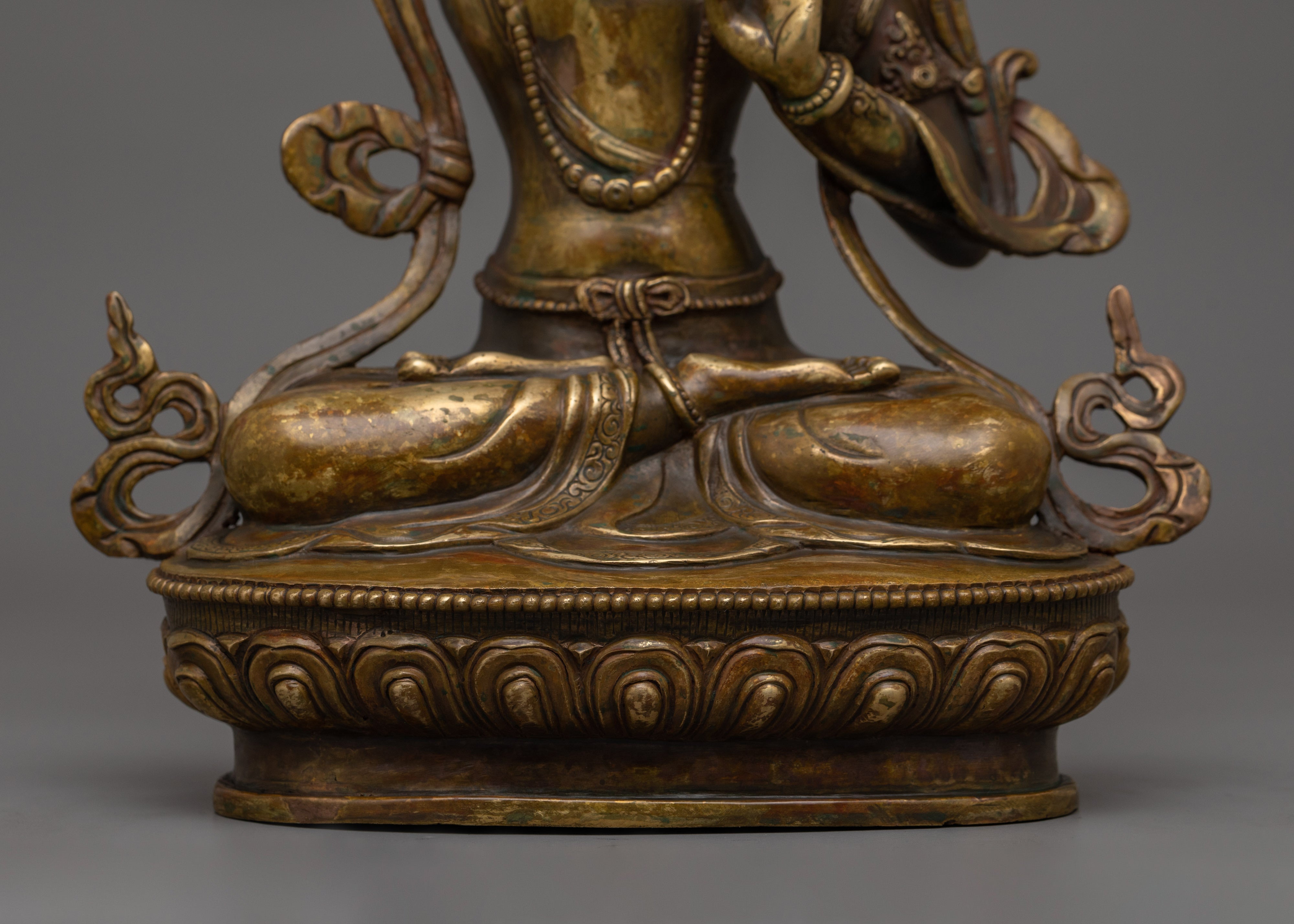 Historical Deity Manjushri Statue | Tibetan Bodhisattva Wisdom Deity