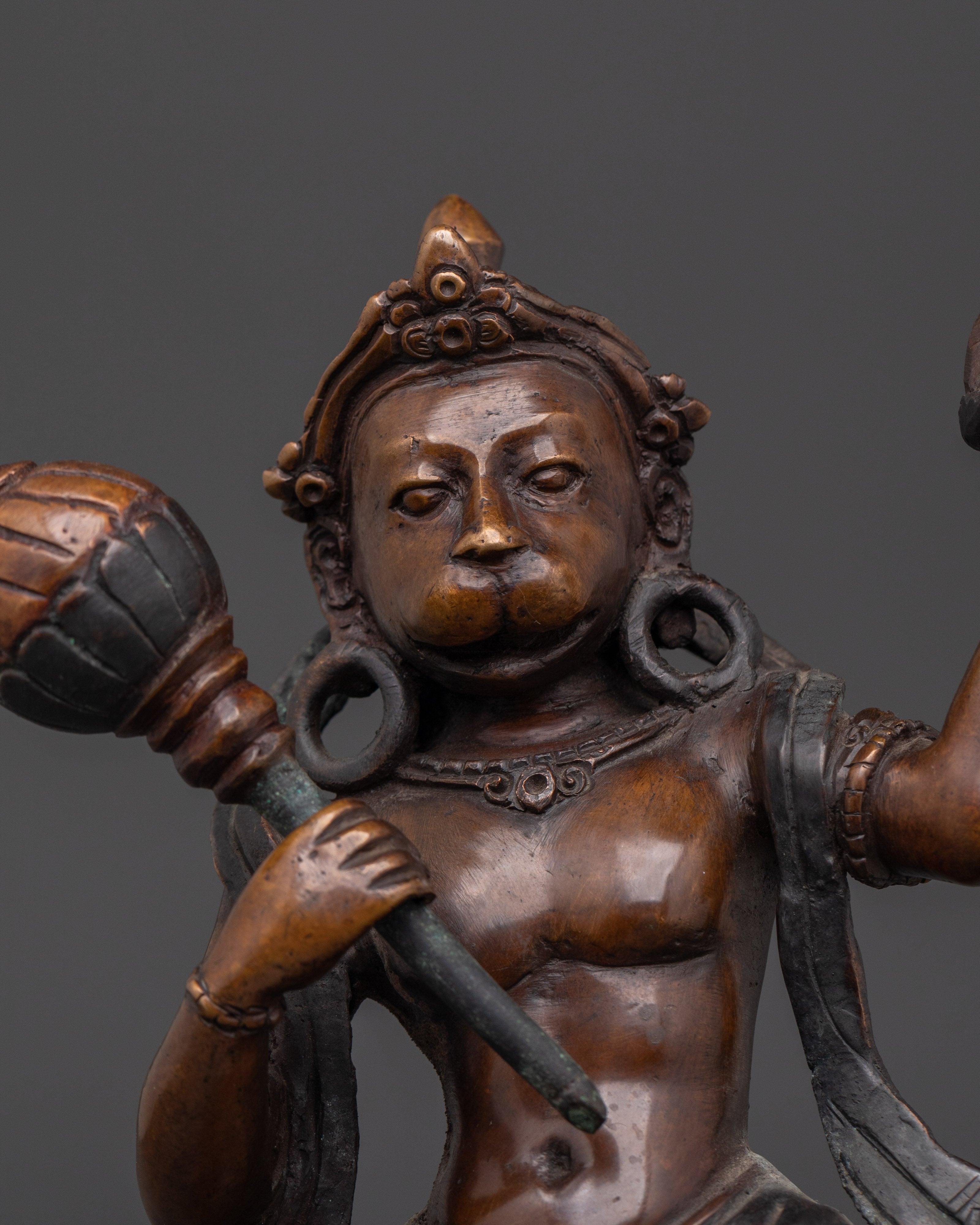 Hanuman Hindu Deity Statute | Traditional Statue of the Hindu God for Your Altar