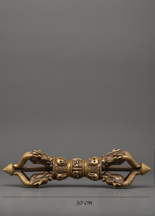 Tibetan Bronze Dorje Vajra | Sacred Symbol of Strength & Wisdom