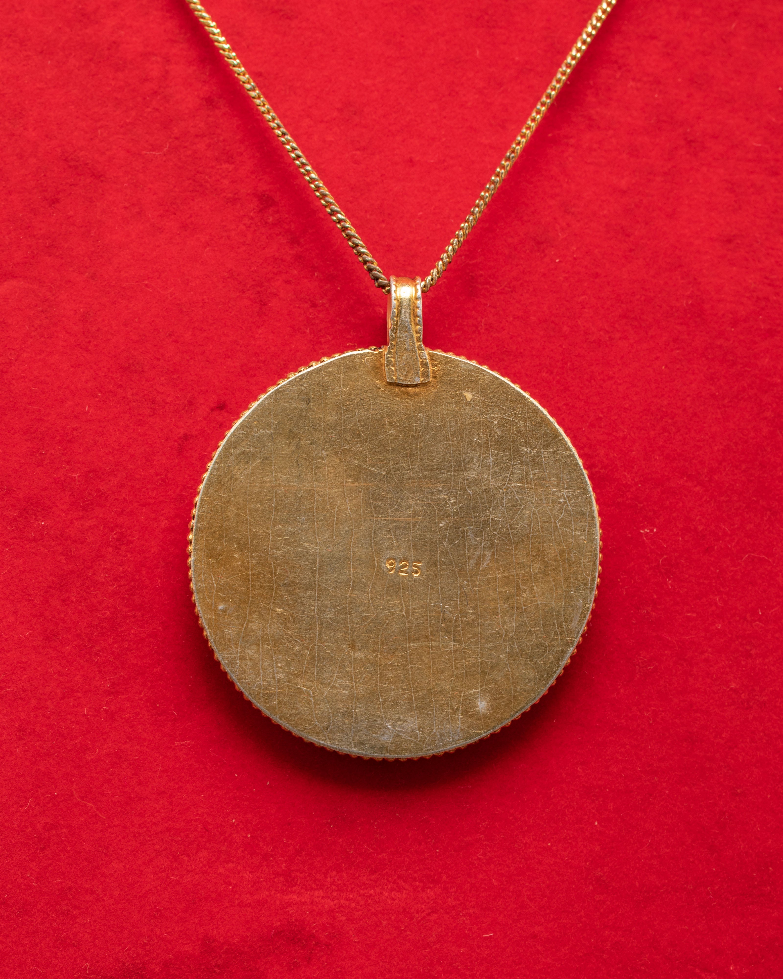 Tibetan Pendant Locket | Hand-carved Ethnic Jewelry