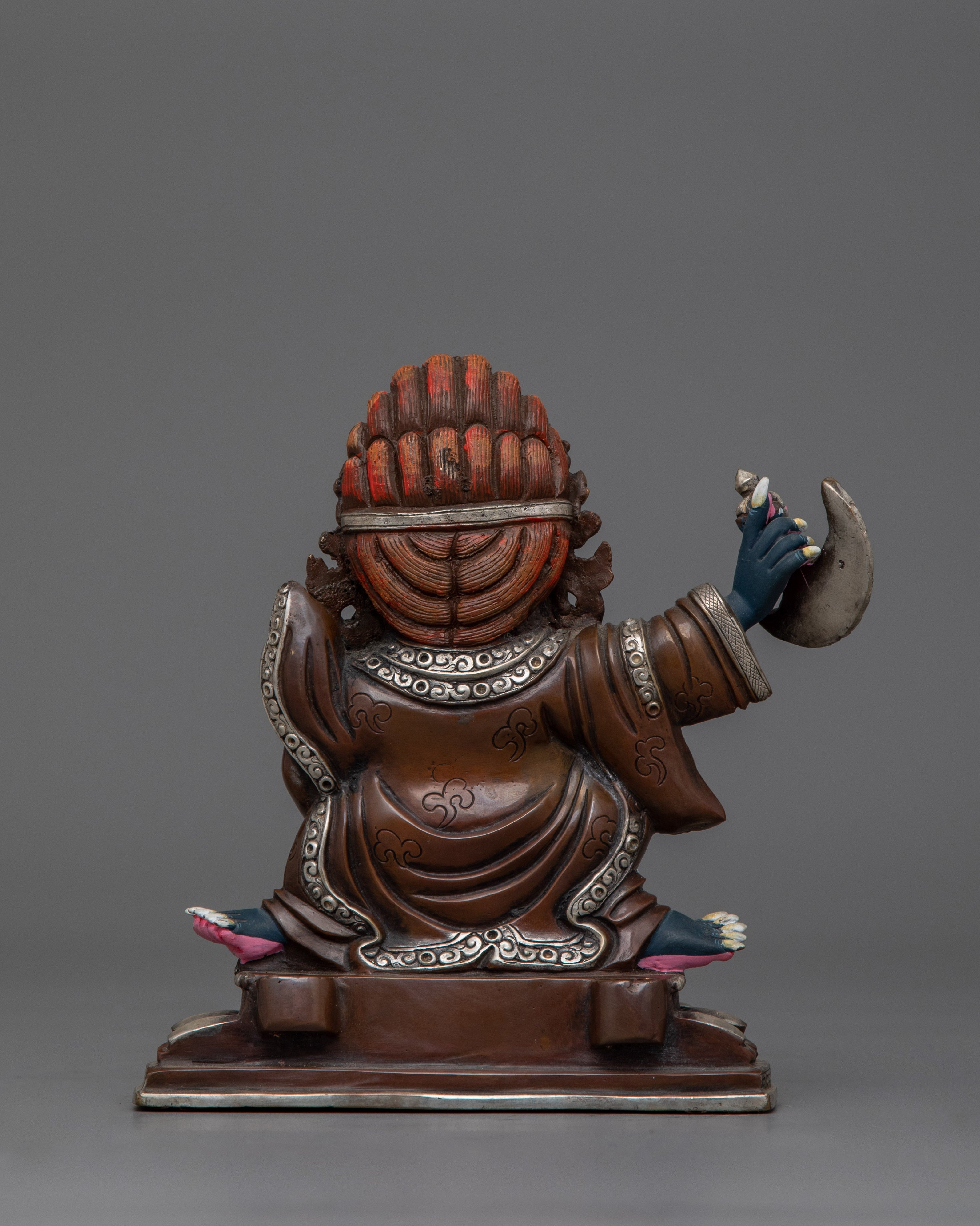Protective Deity Mahakala Bernagchen Statue | Symbol of Protection and Strength