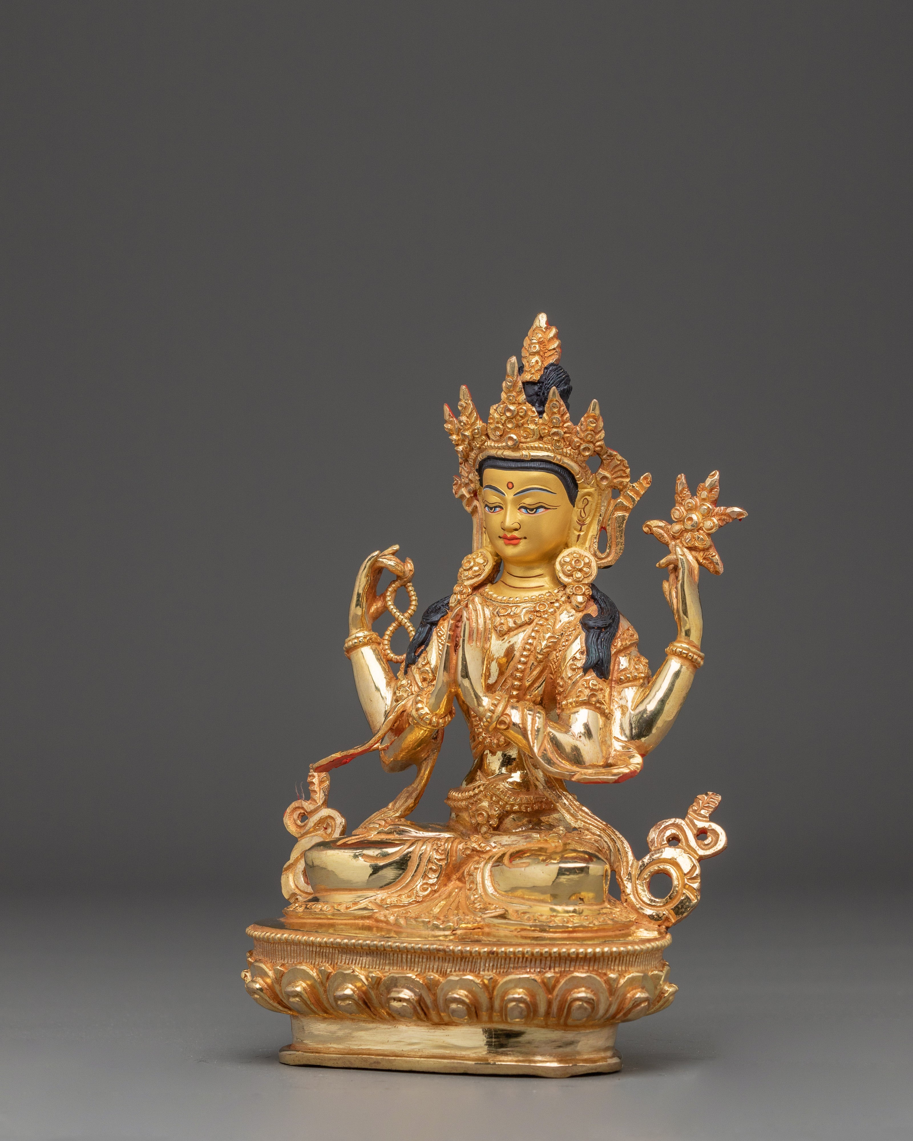 Chenrezig Protector Statue | Tibetan Symbol Of Compassion