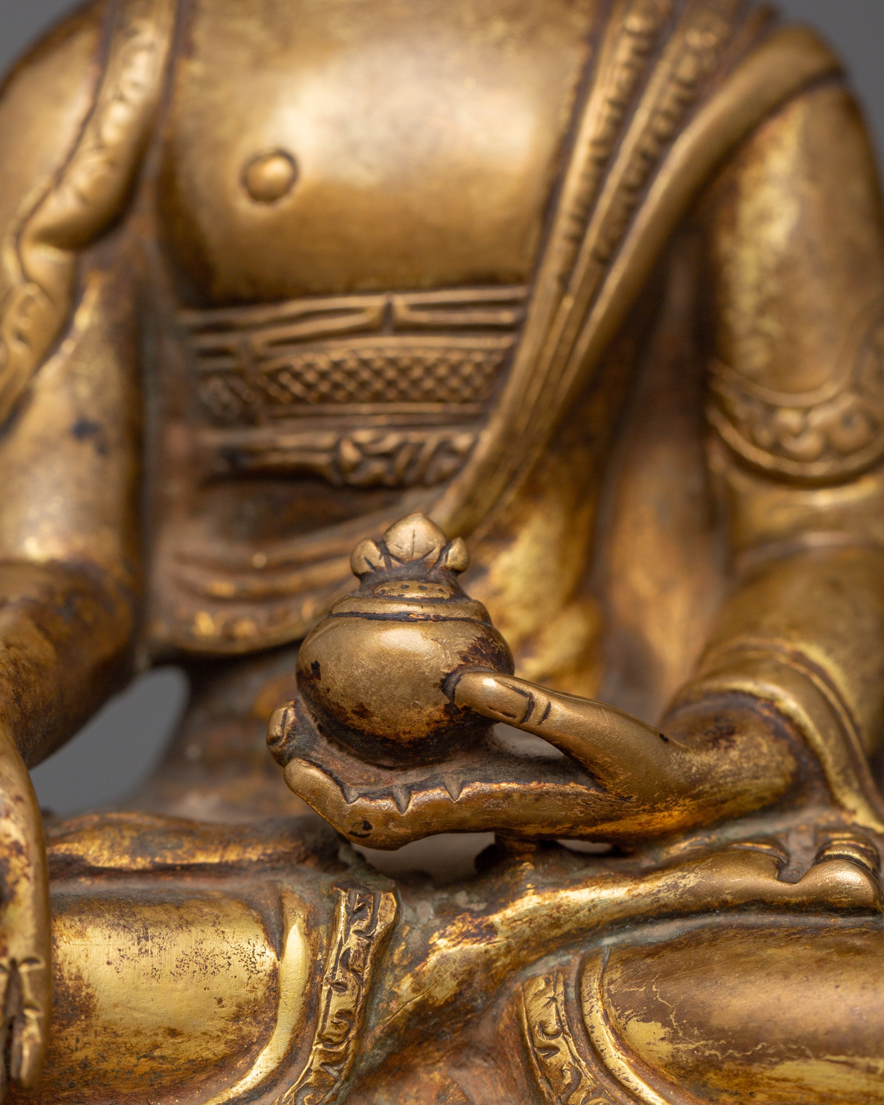 Medicine Buddha in copper | Spiritual Energy Decor