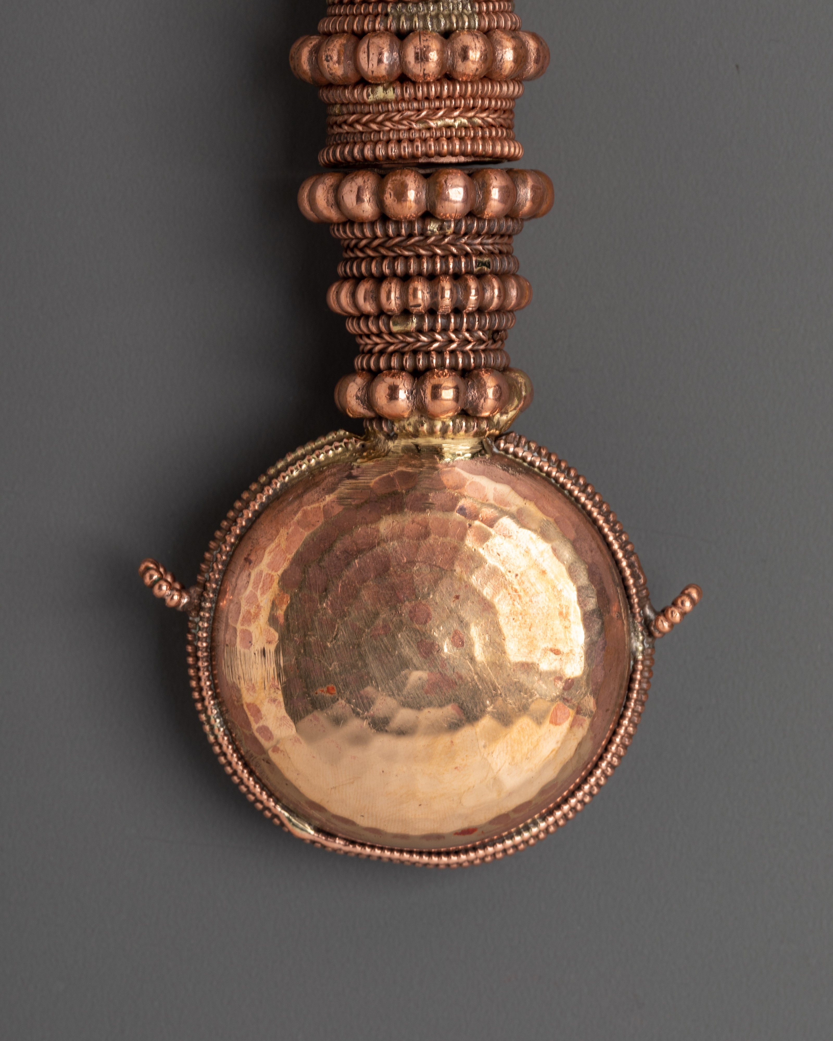 Tibetan Decorative Snuff Bottle | Copper Ritual Artifact