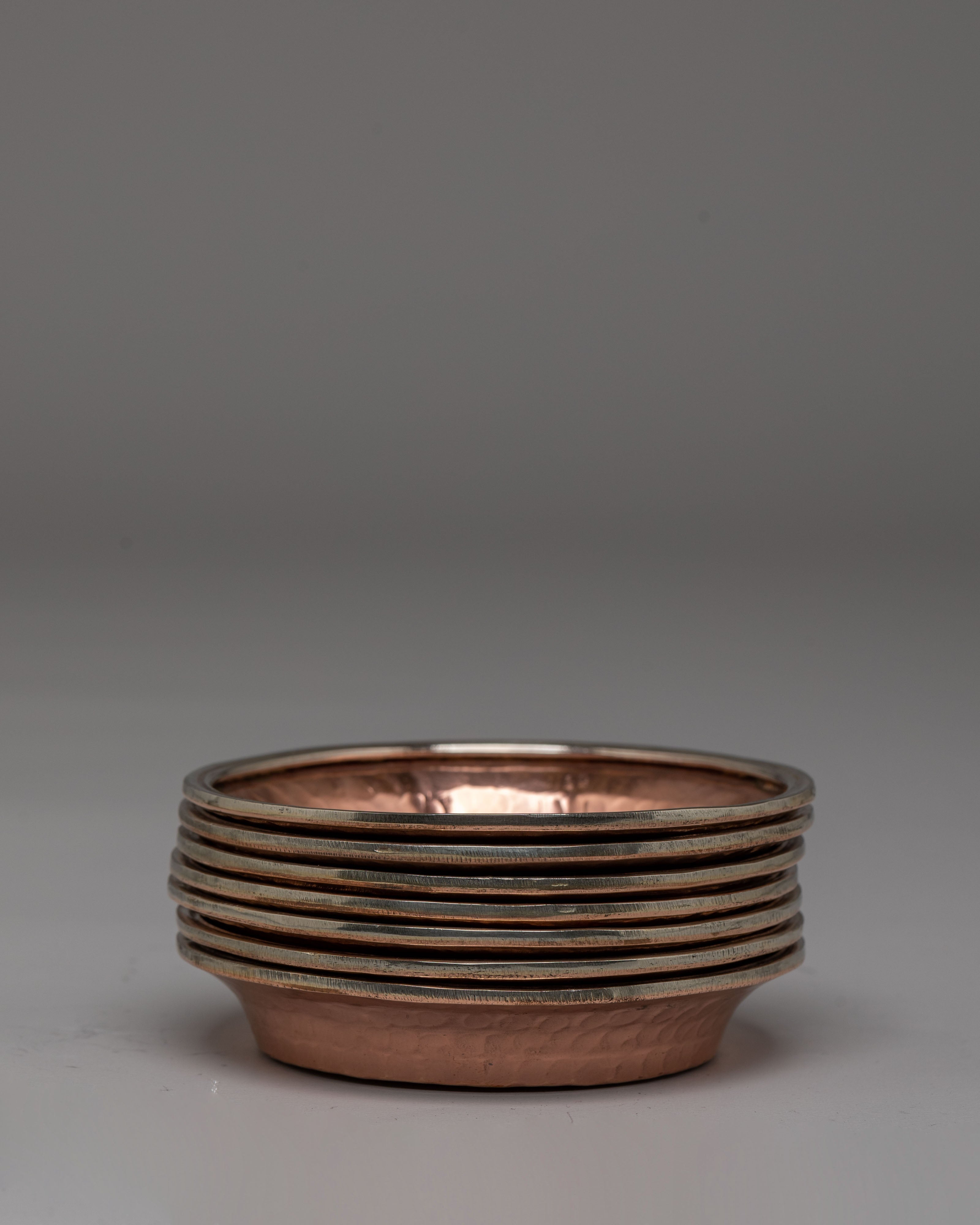 Handcrafted Offering Water Bowls Set | Tibetan Ritual Bowls for Spiritual Offerings