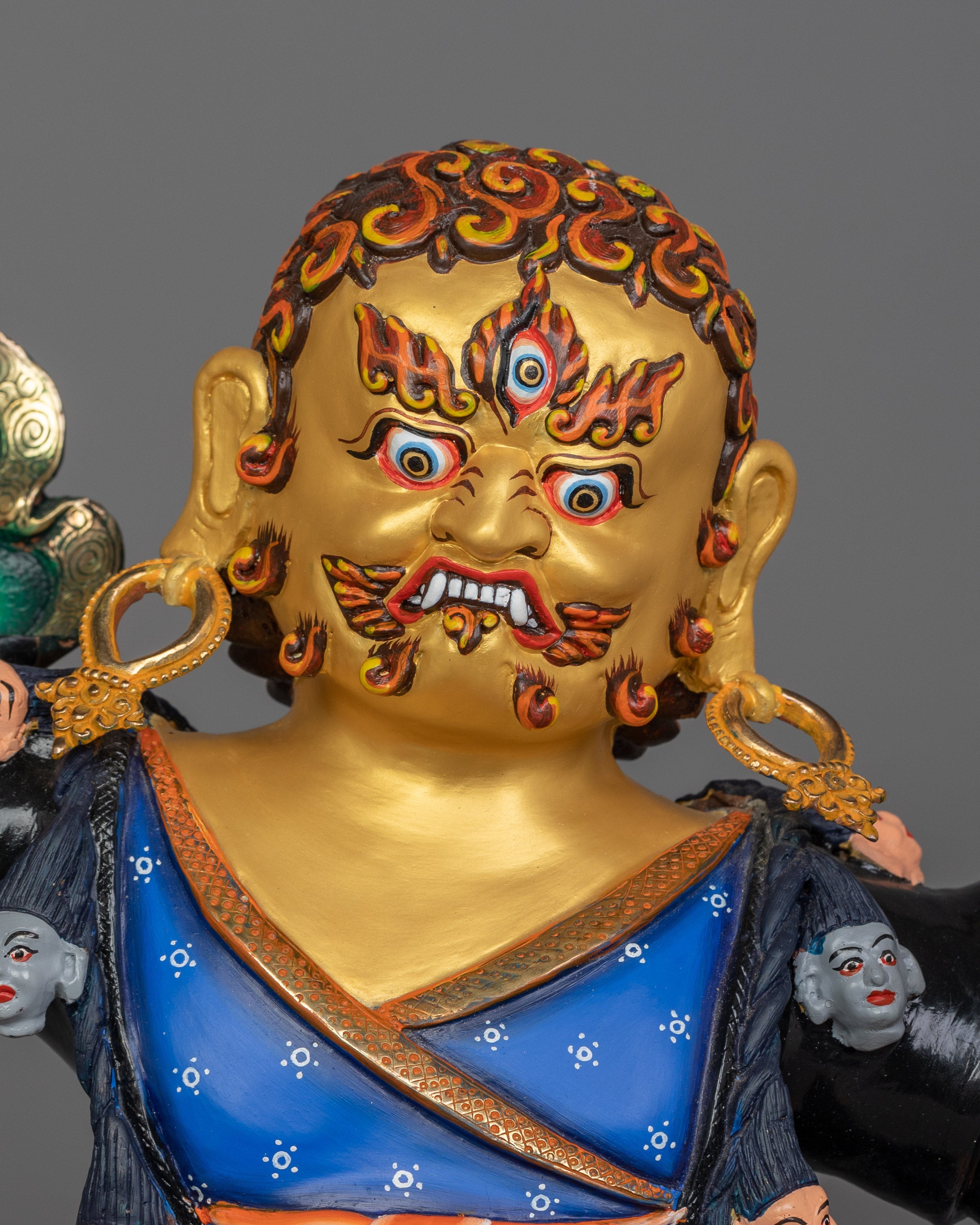 Dorje Drollo Wrathful Deity Handmade Statue | The Fierce Tantric Protector Deity