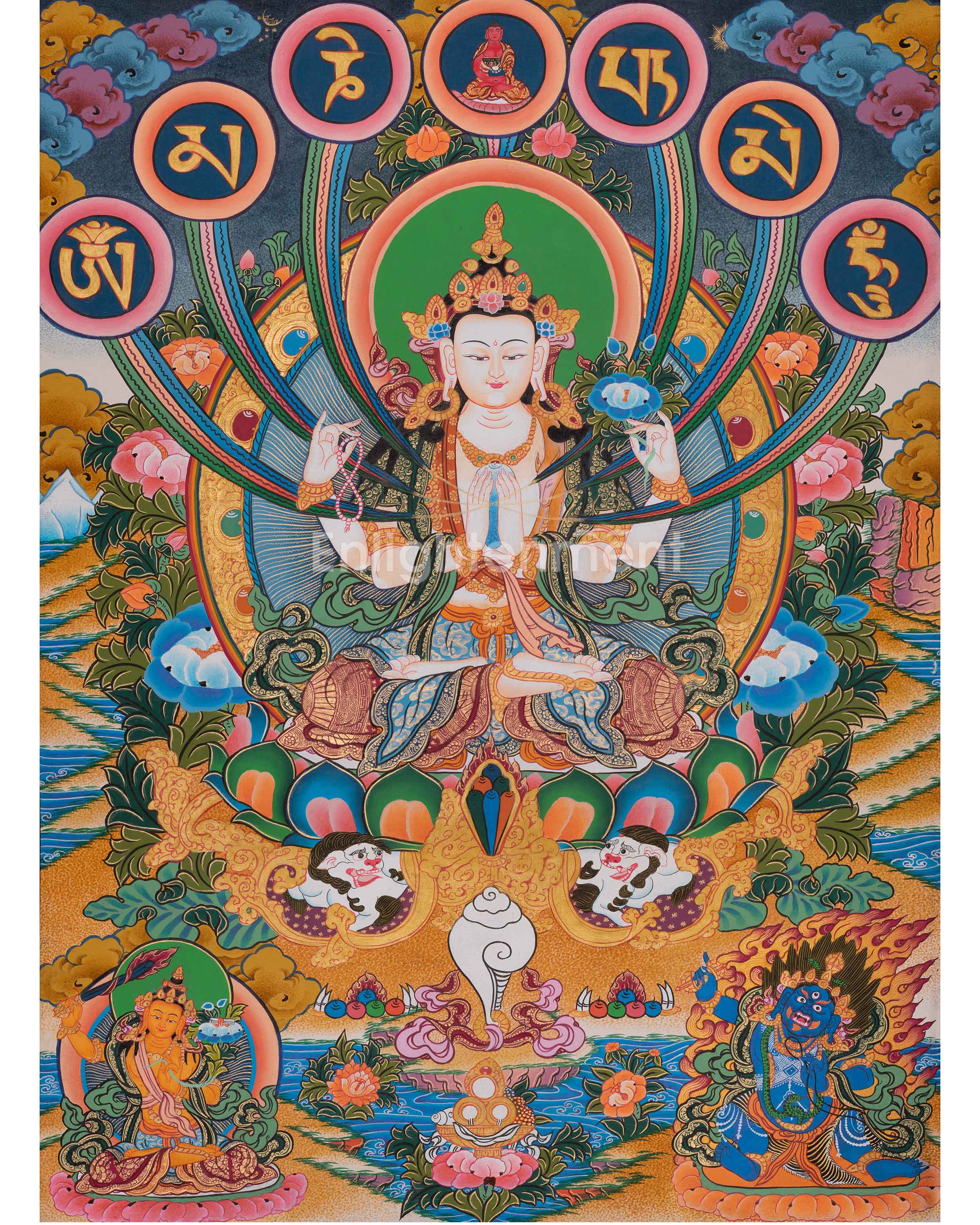 chenrezig-with-mantra