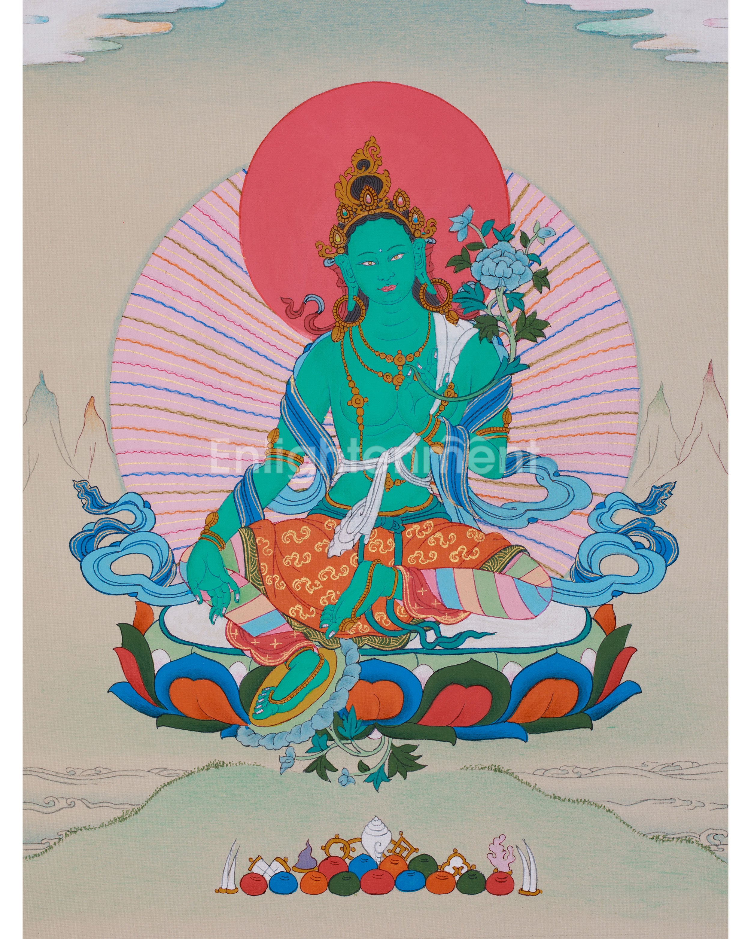 compassionate-goddess-green-tara-painting